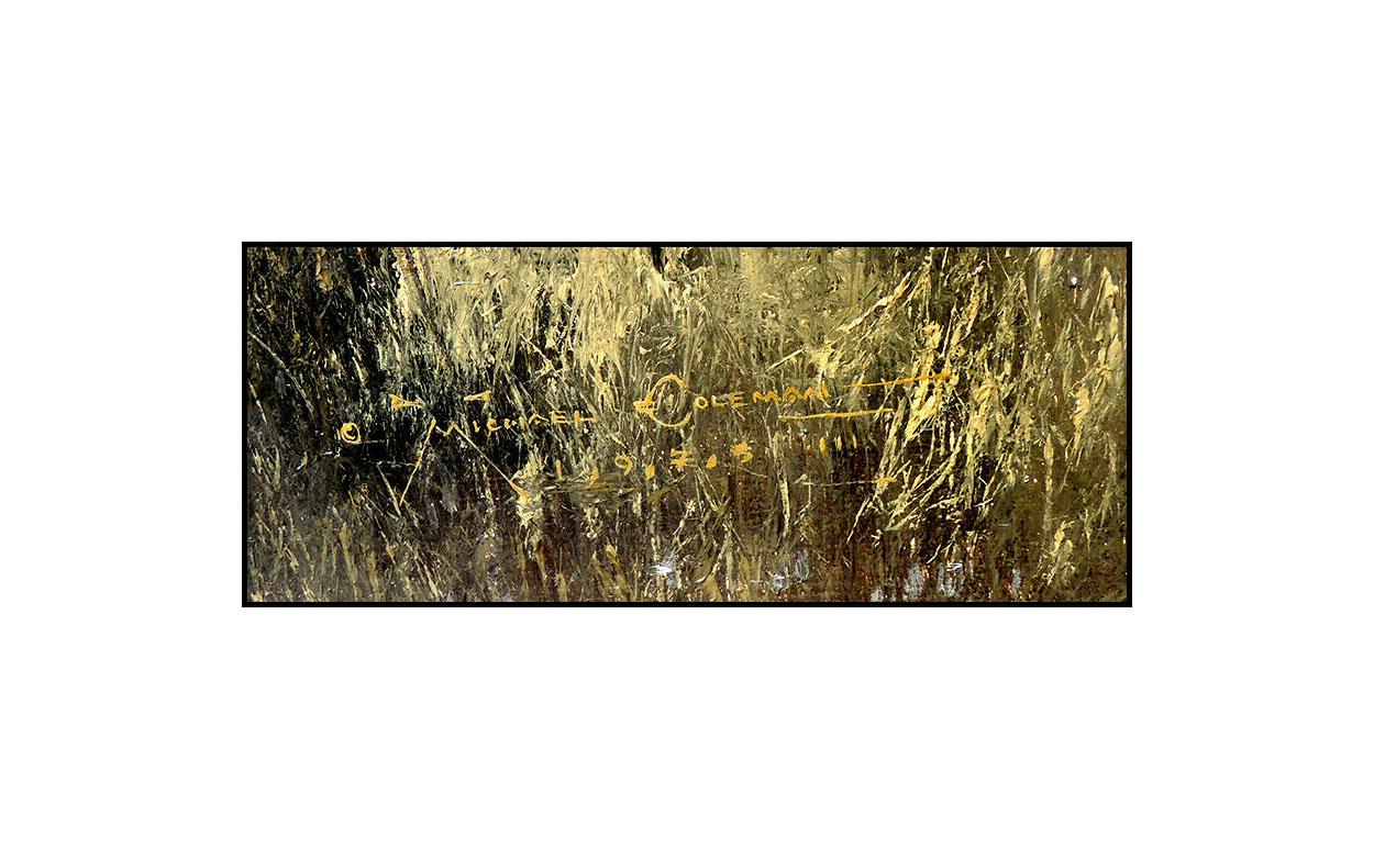 Michael Coleman Oil Painting on Board Original Landscape Signed Vintage Artwork For Sale 1