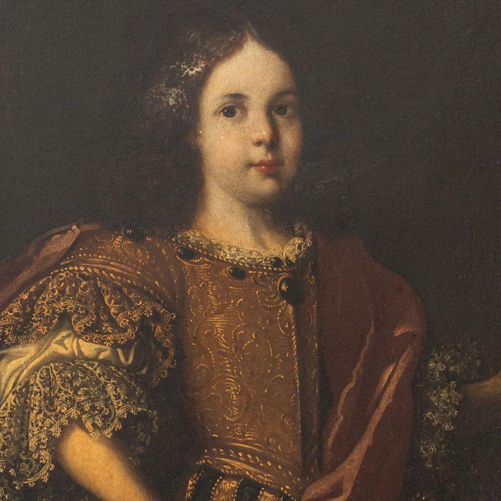 Retrato de un niño - Painting de Michael Conrad Hirt