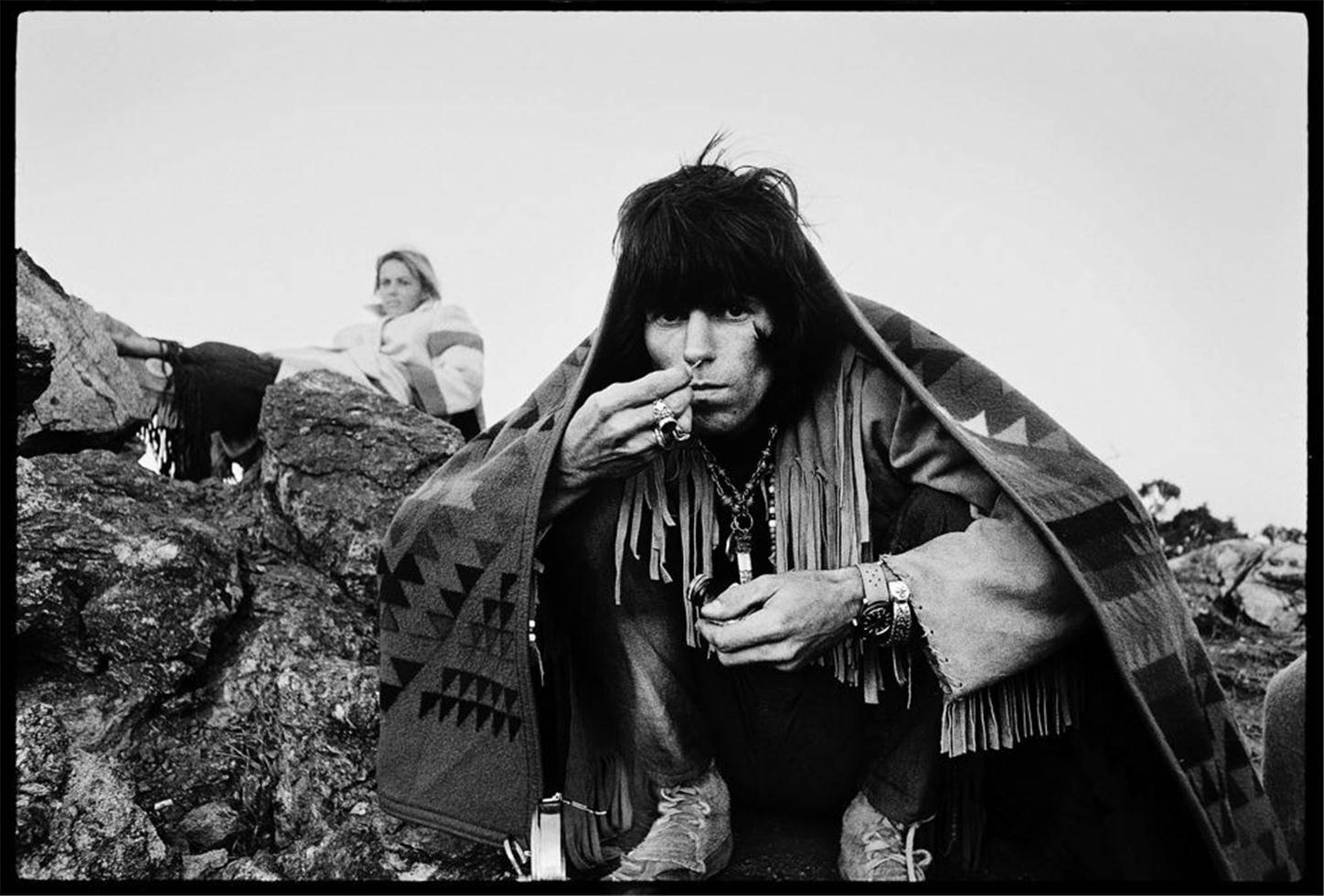 Michael Cooper (b.1941) Black and White Photograph - Keith Richards