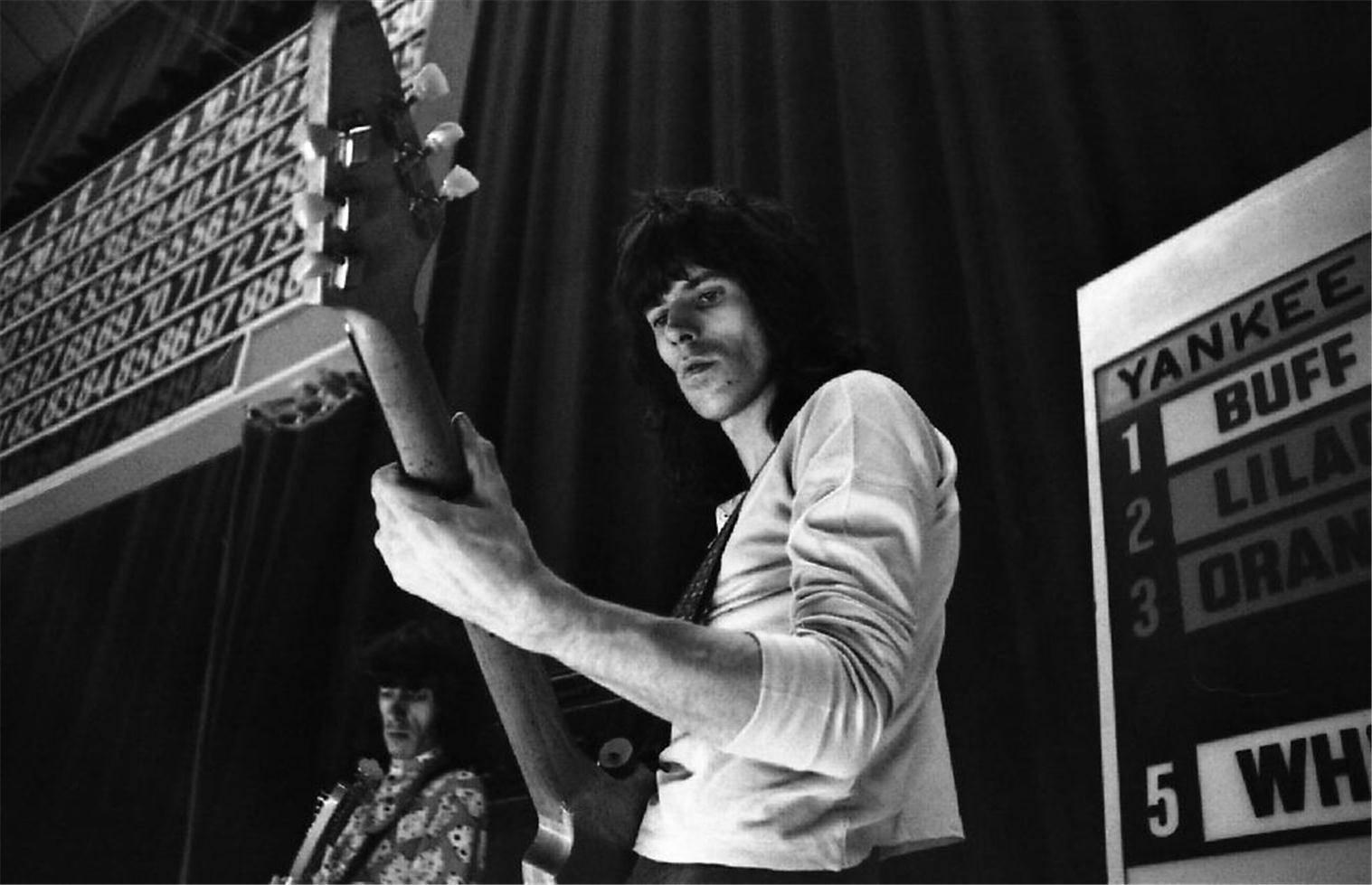 Michael Cooper (b.1941) Black and White Photograph - Keith Richards, 1969