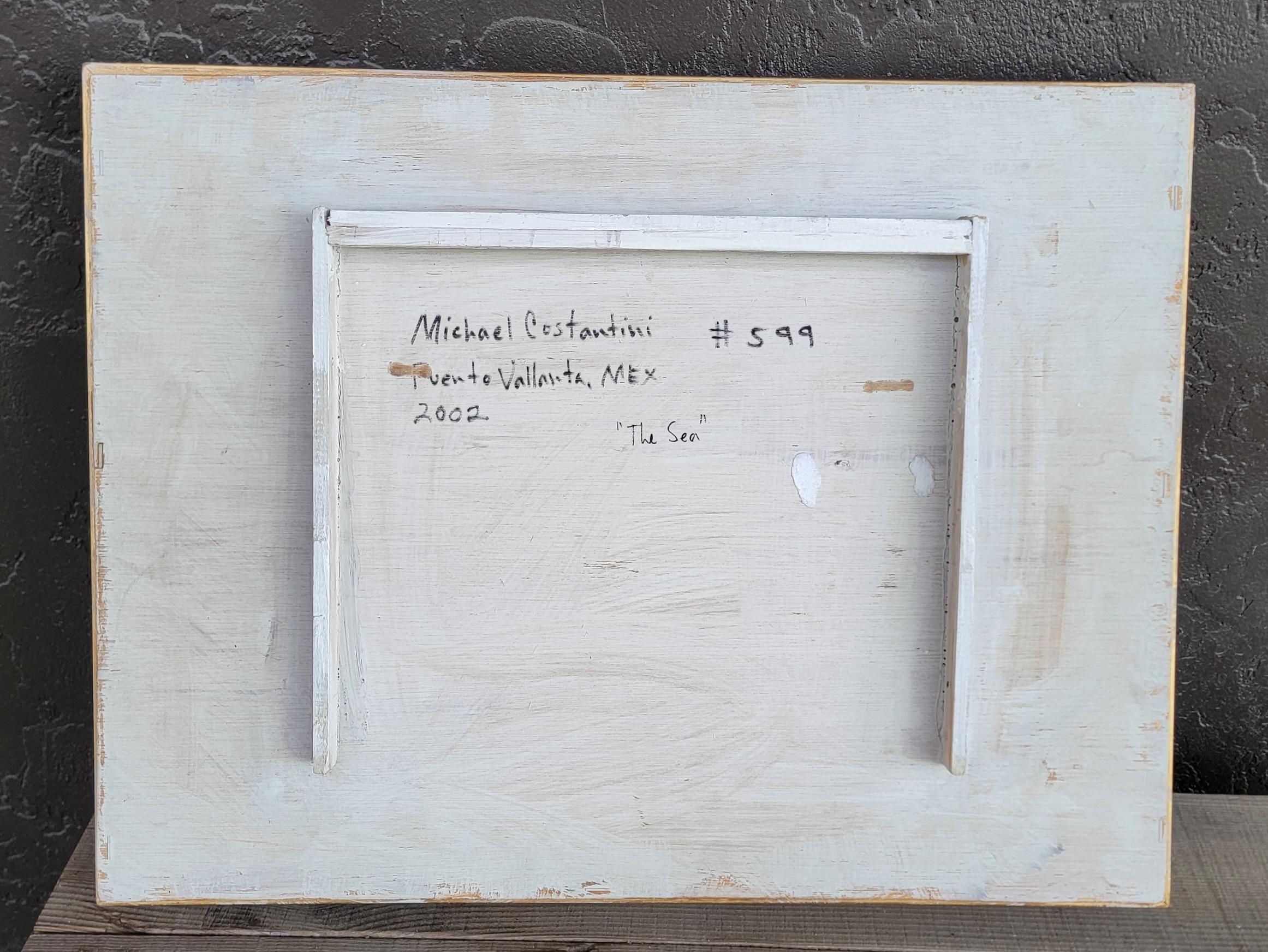 Peinture abstraite coloriste « La mer » de Michael Costantini Bon état - En vente à Fulton, CA