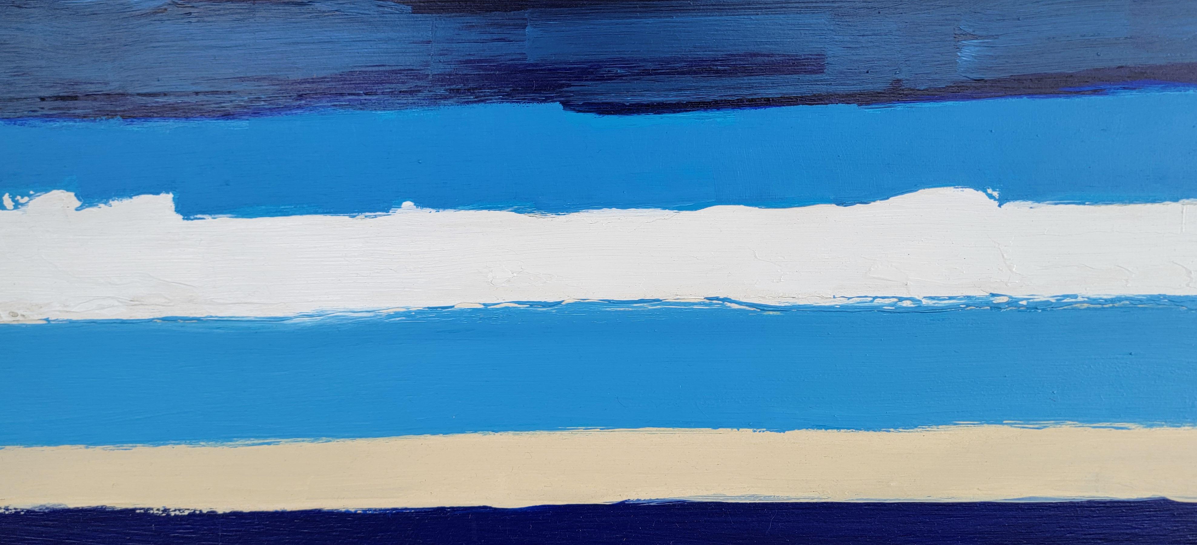 Peinture abstraite coloriste « La mer » de Michael Costantini en vente 1