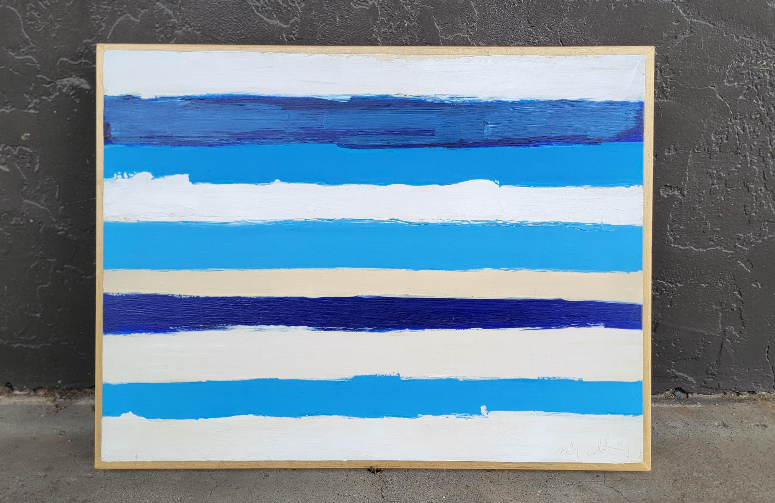 Peinture abstraite coloriste « La mer » de Michael Costantini en vente 2