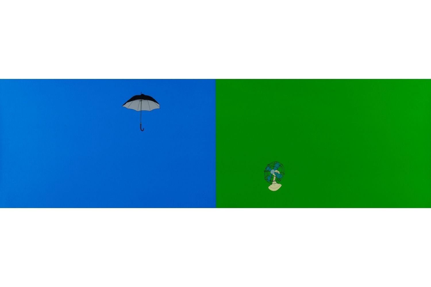 Book -- Screen Print, Still Life, Umbrella, Fan by Michael Craig-Martin