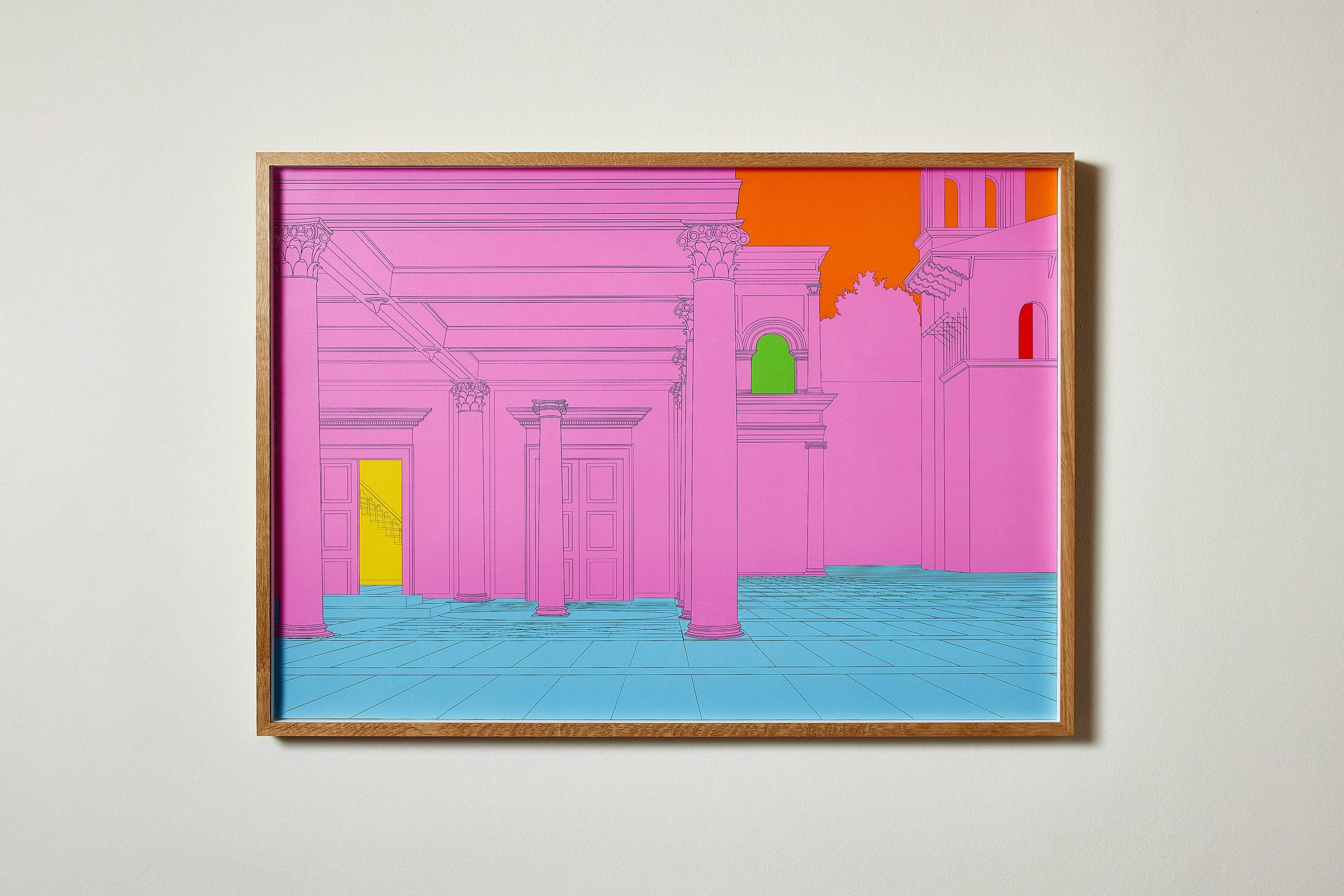 Deconstructing Piero (pink) -- Print, Contemporary Art by Michael Craig-Martin For Sale 1