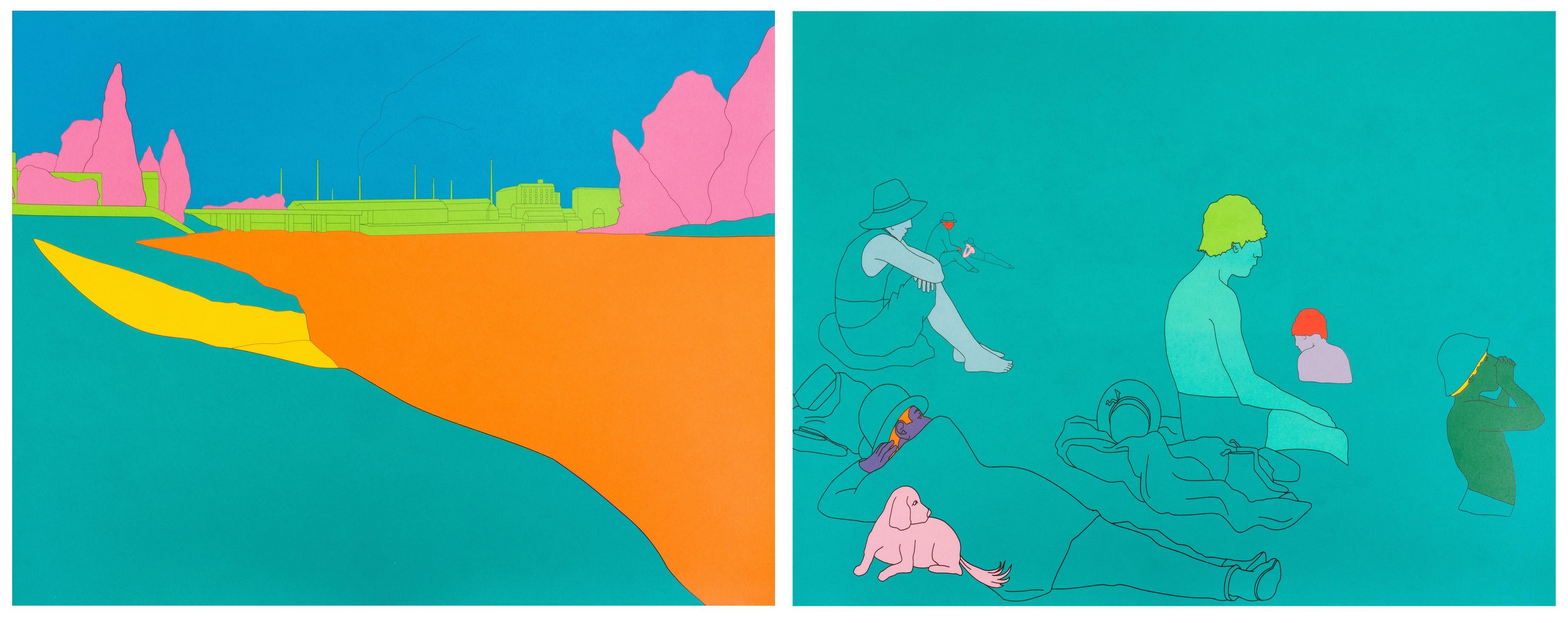 MICHAEL CRAIG-MARTIN
Deconstructing Seurat (turquoise green), 2004

A pair of screenprints in colours, on wove
Each signed, dated and numbered from the edition of 40
Published by Alan Cristea Gallery, London
Each sheet: 63.0 x 93.5 cm (24.8 x 36.8