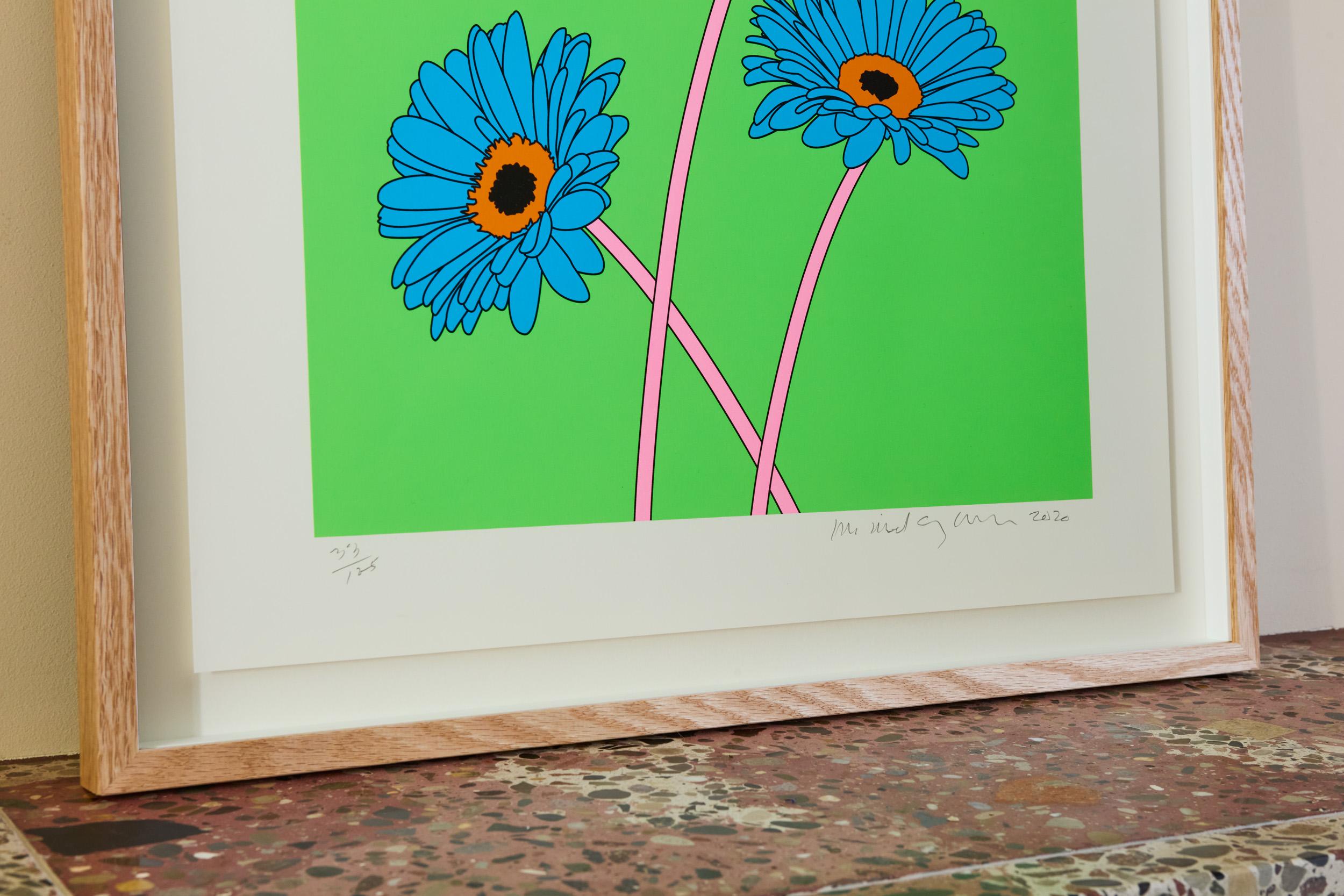 Gerberas, -- Siebdruck, Stillleben, Pop Art von Michael Craig-Martin im Angebot 3