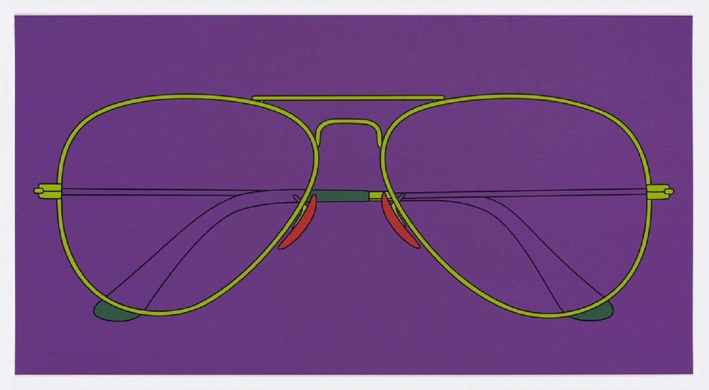 Michael Craig-Martin Abstract Print - Sunglasses