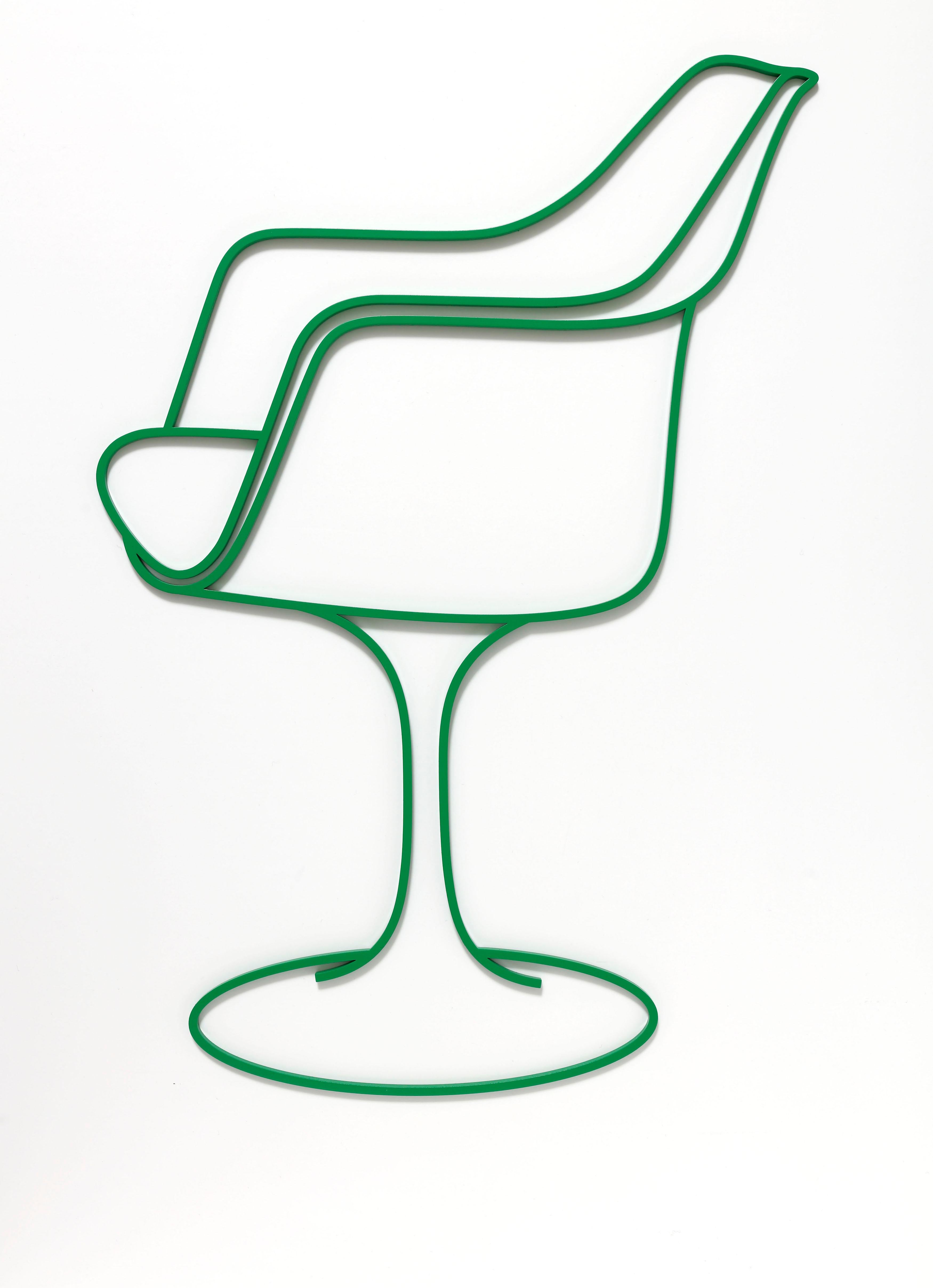 Saarinen Chair - Mixed Media Art by Michael Craig-Martin