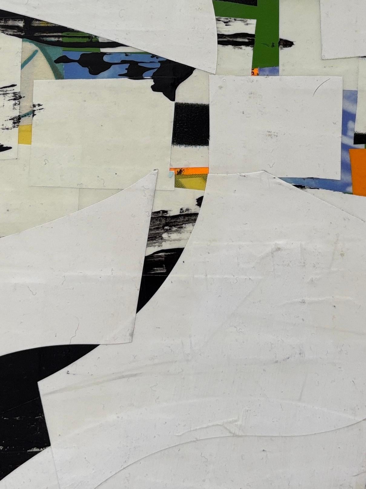 Adhering collage elements to panels on which he can also paint, Cutlip gives just the right heft to his compositions, a balancing act that many who work in this vein never perfect,” The San Francisco Chronicle’s Art Critic, Kenneth Baker, says when