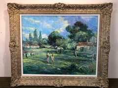 Le Cheval Blanc, Fressingfield Suffolk - Impressionist Oil Painting by D'Aguilar