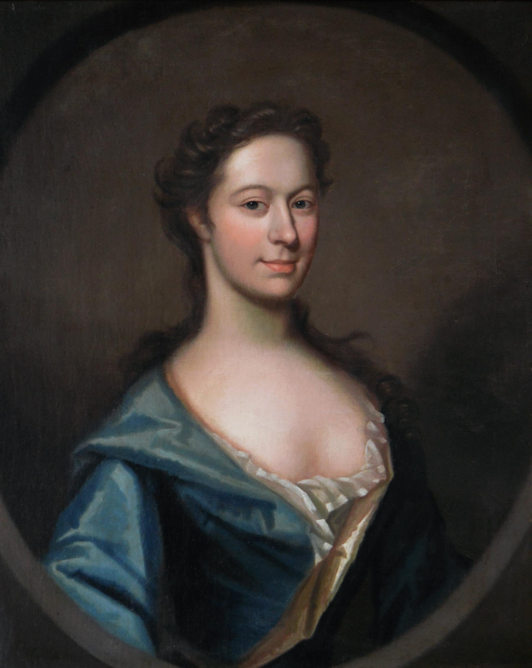 Porträt aus dem 17. Jahrhundert  Ölgemälde einer Dame – Painting von Michael Dahl