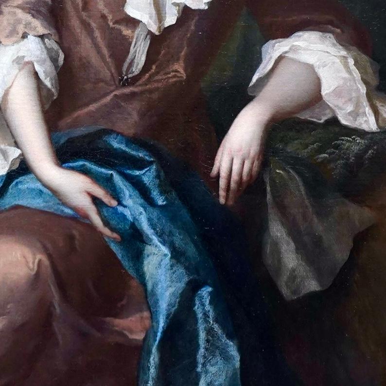 Lady Catherine Edwin (Née Montagu) - Maîtres anciens Painting par Michael Dahl