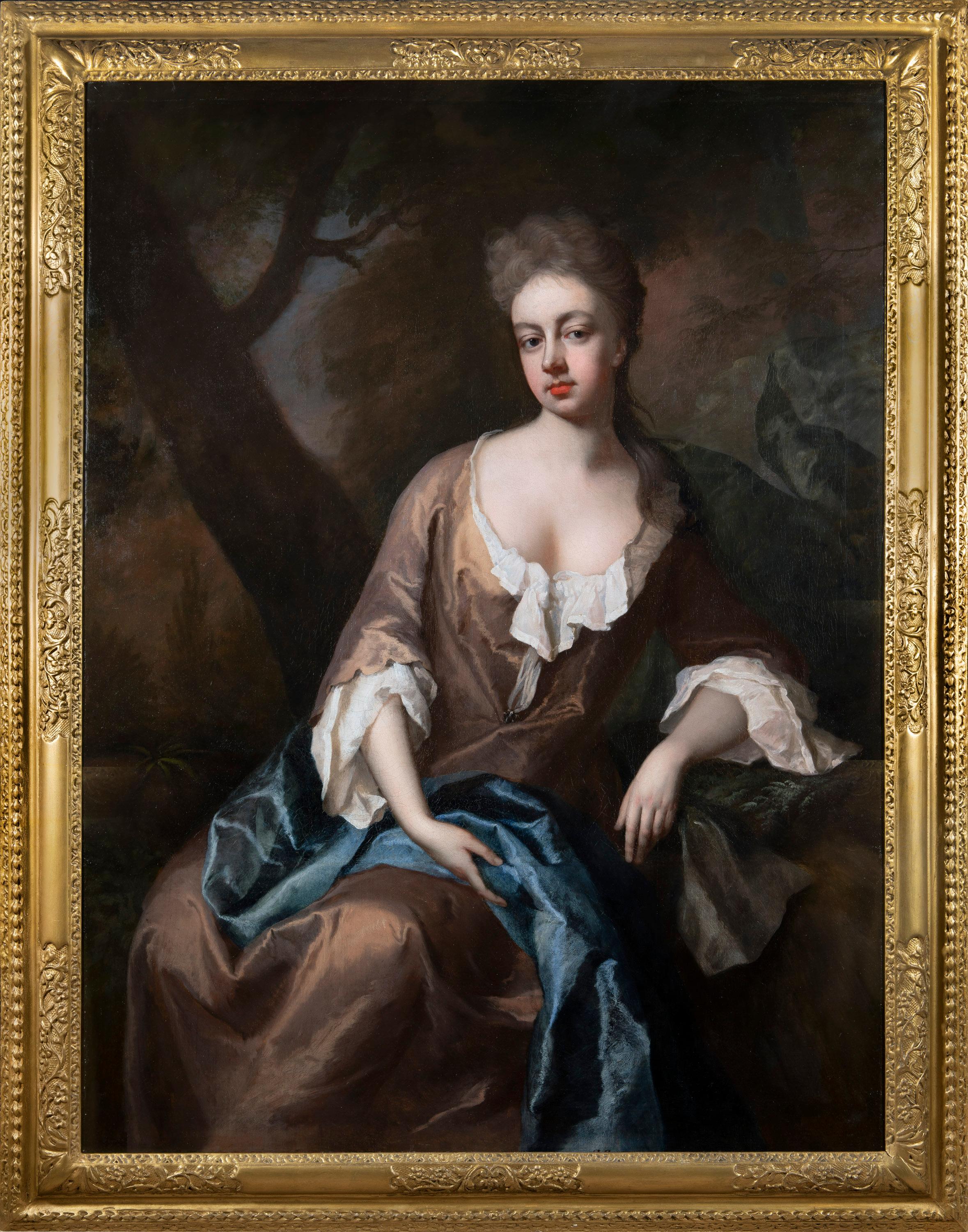 Portrait Painting Michael Dahl - Lady Catherine Edwin (Née Montagu)