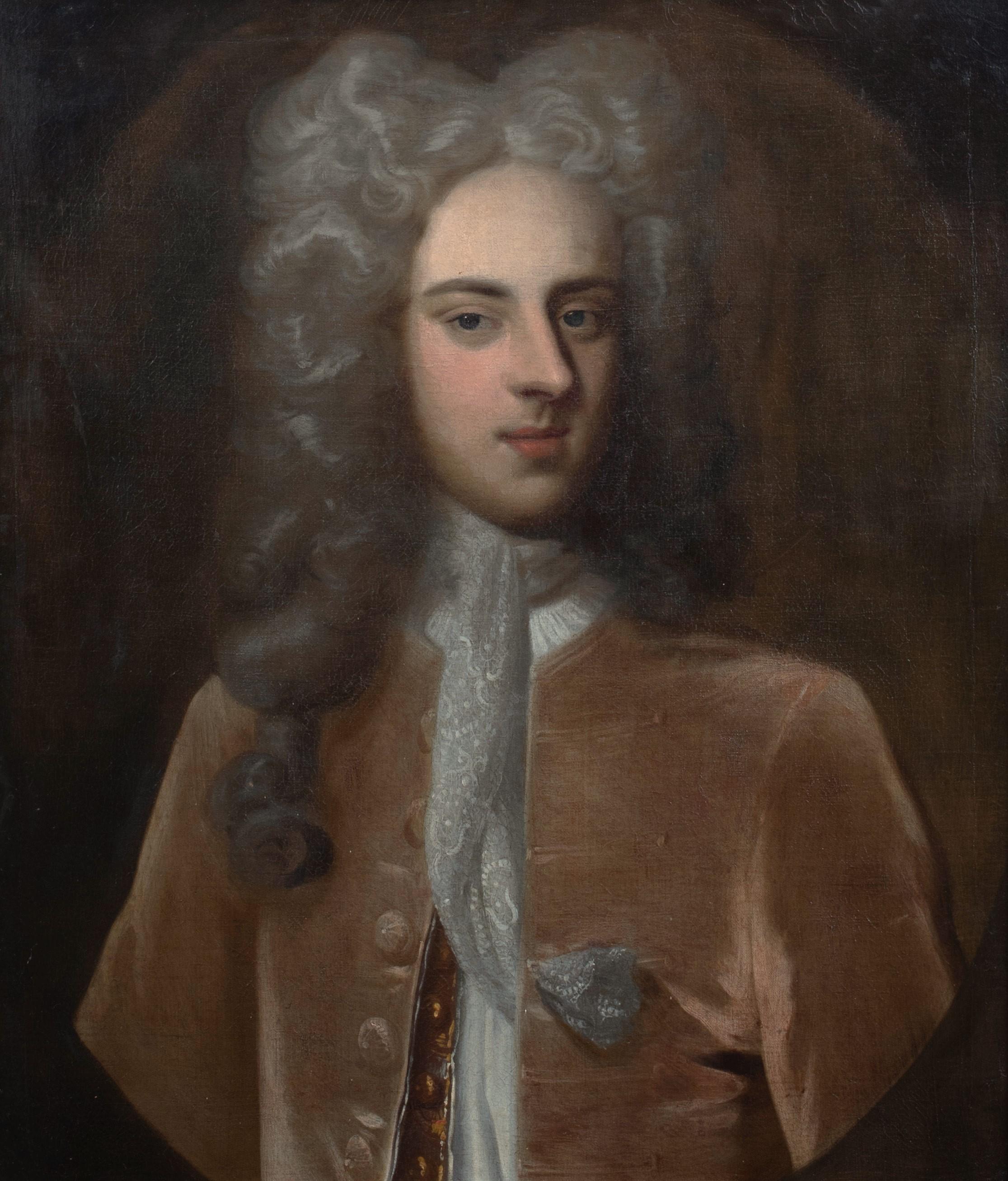Lionel Cranfield Sackville, 1st Duke of Dorset (1688-1745), 18th Century  Michae - Black Portrait Painting by Michael Dahl