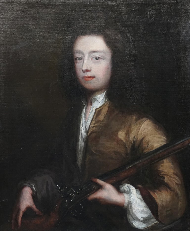 Old Master Portrait of a Gentleman - British 18th century oil painting For Sale 5