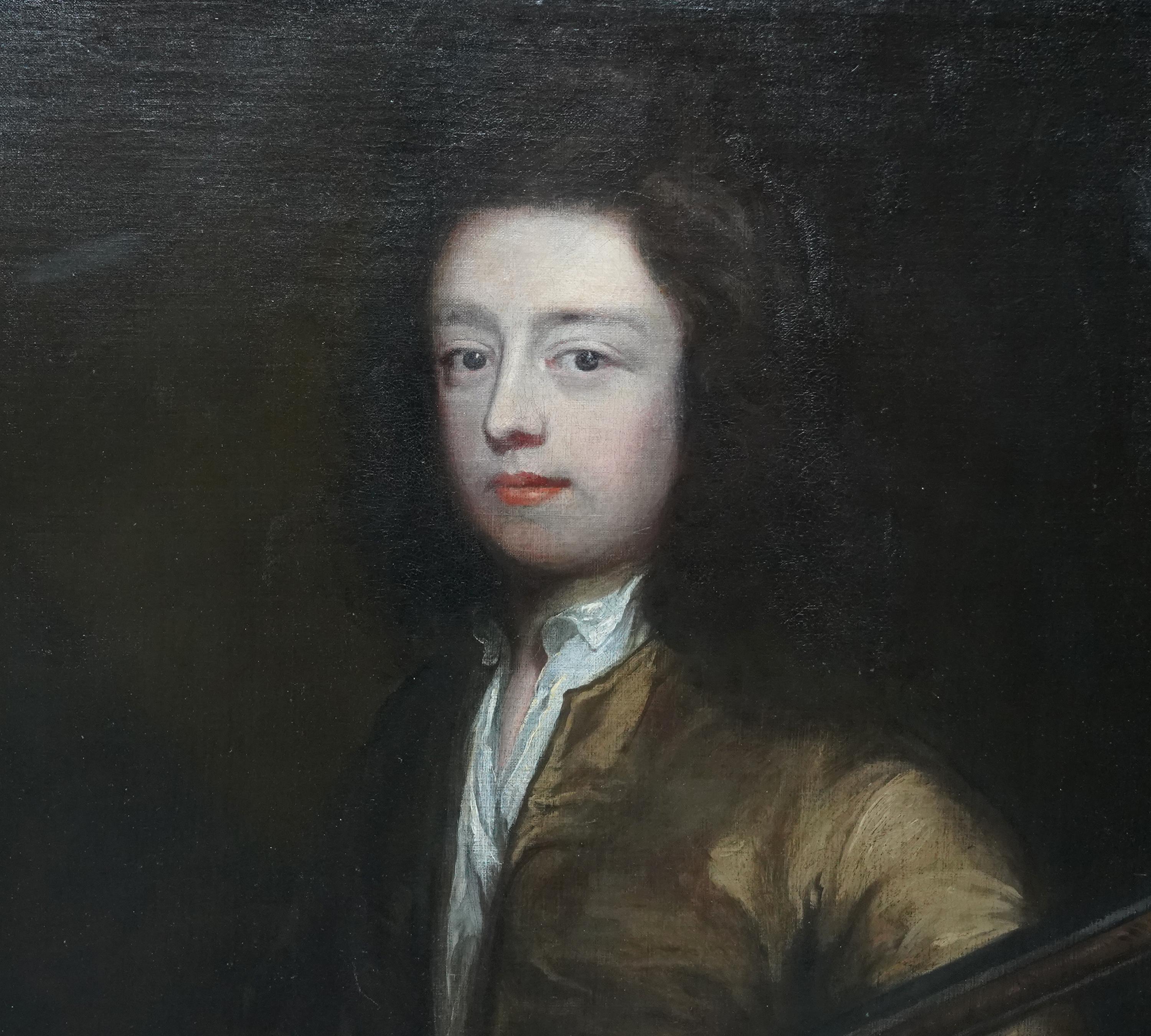 Old Master Portrait of a Gentleman - British 18th century oil painting For Sale 1
