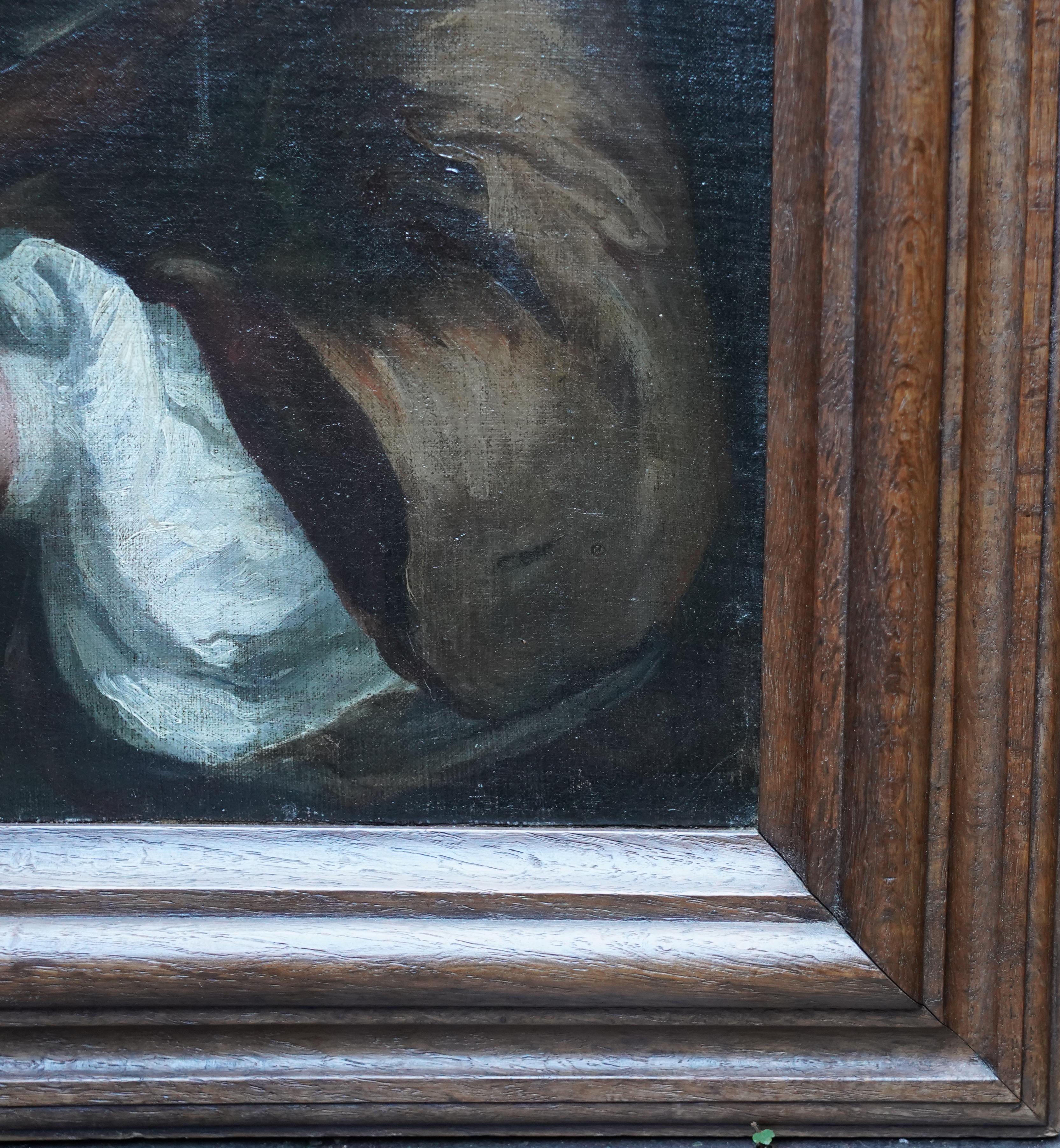 Altes Meisterporträt eines Gentleman – britisches Ölgemälde aus dem 18. Jahrhundert im Angebot 4