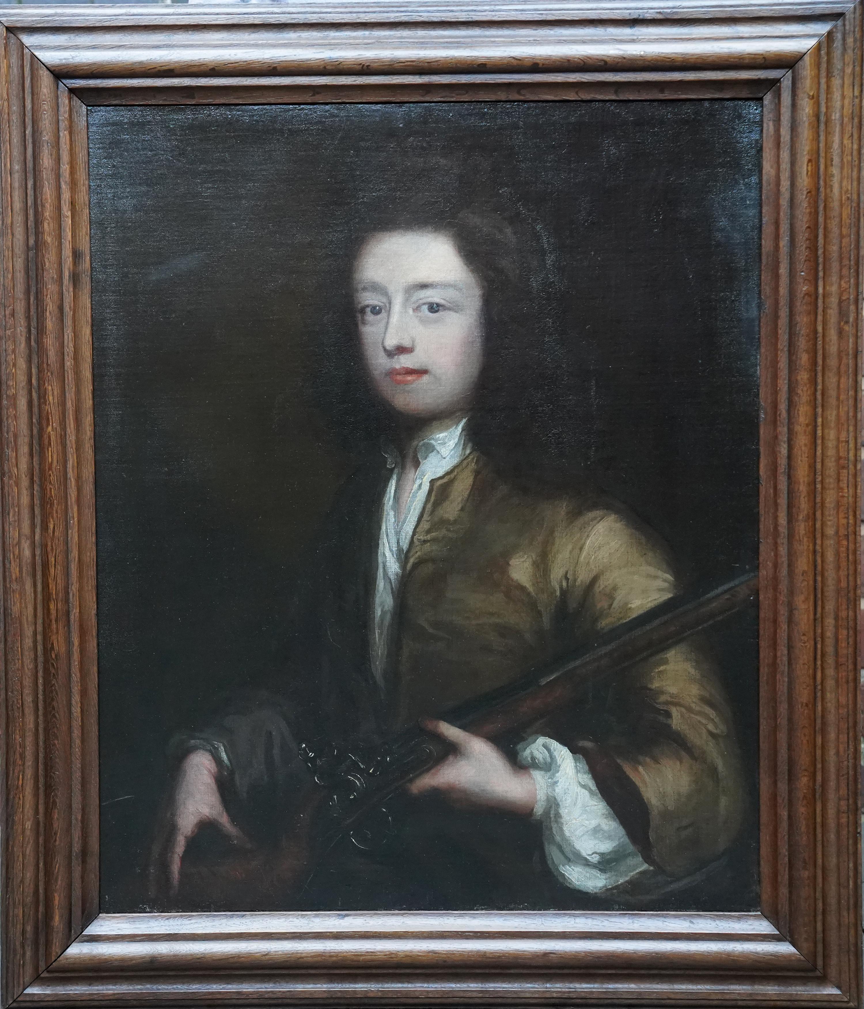 Michael Dahl Portrait Painting - Old Master Portrait of a Gentleman - British 18th century oil painting