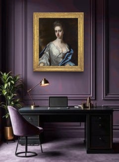 Portrait of a Lady White Dress & Blue Cloak, Frances Temple Lady Berkeley canvas