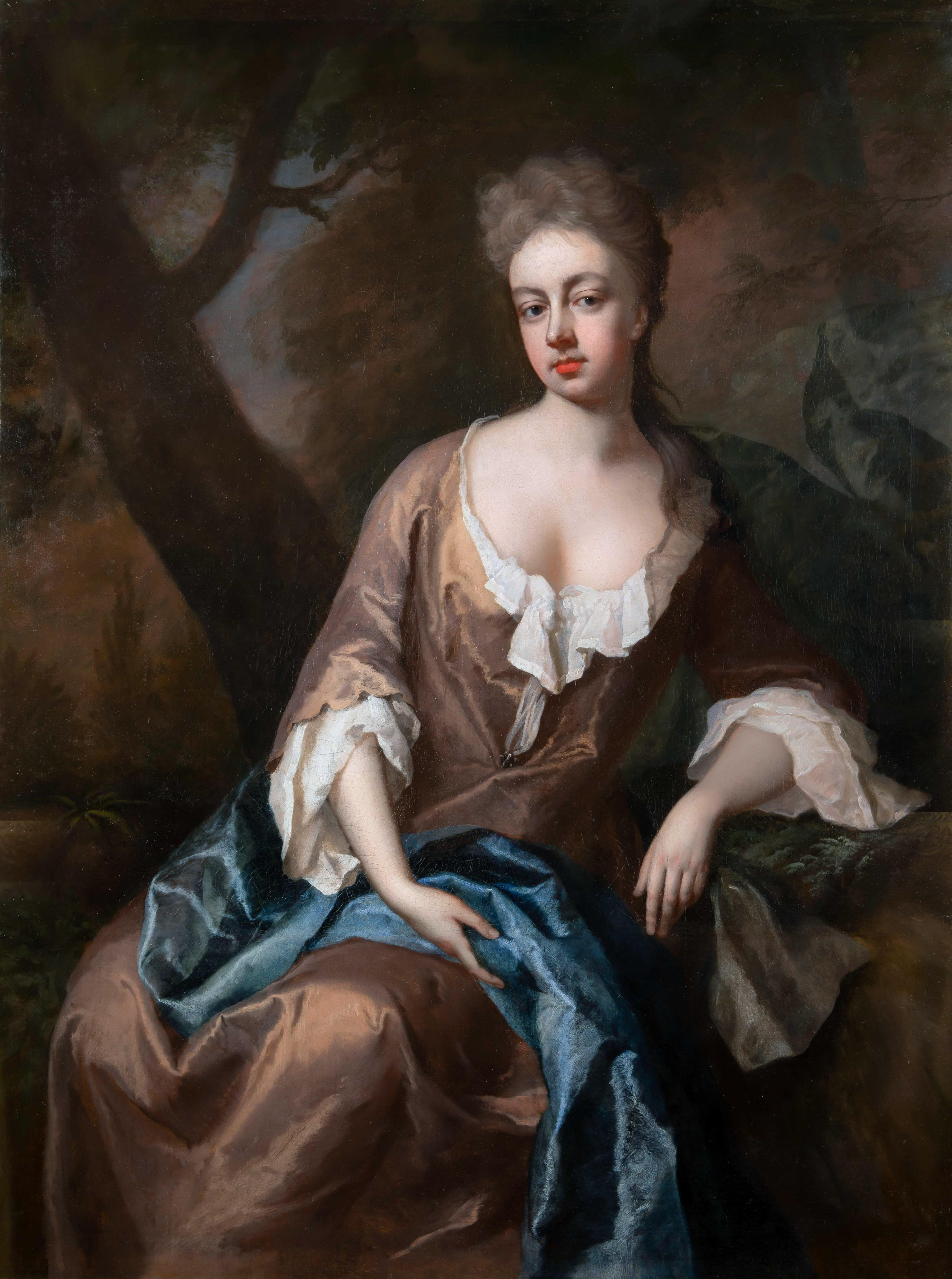 Ritratto di Lady Catherine Edwin (Montagu) in un bosco, 1697 ca. in vendita 3