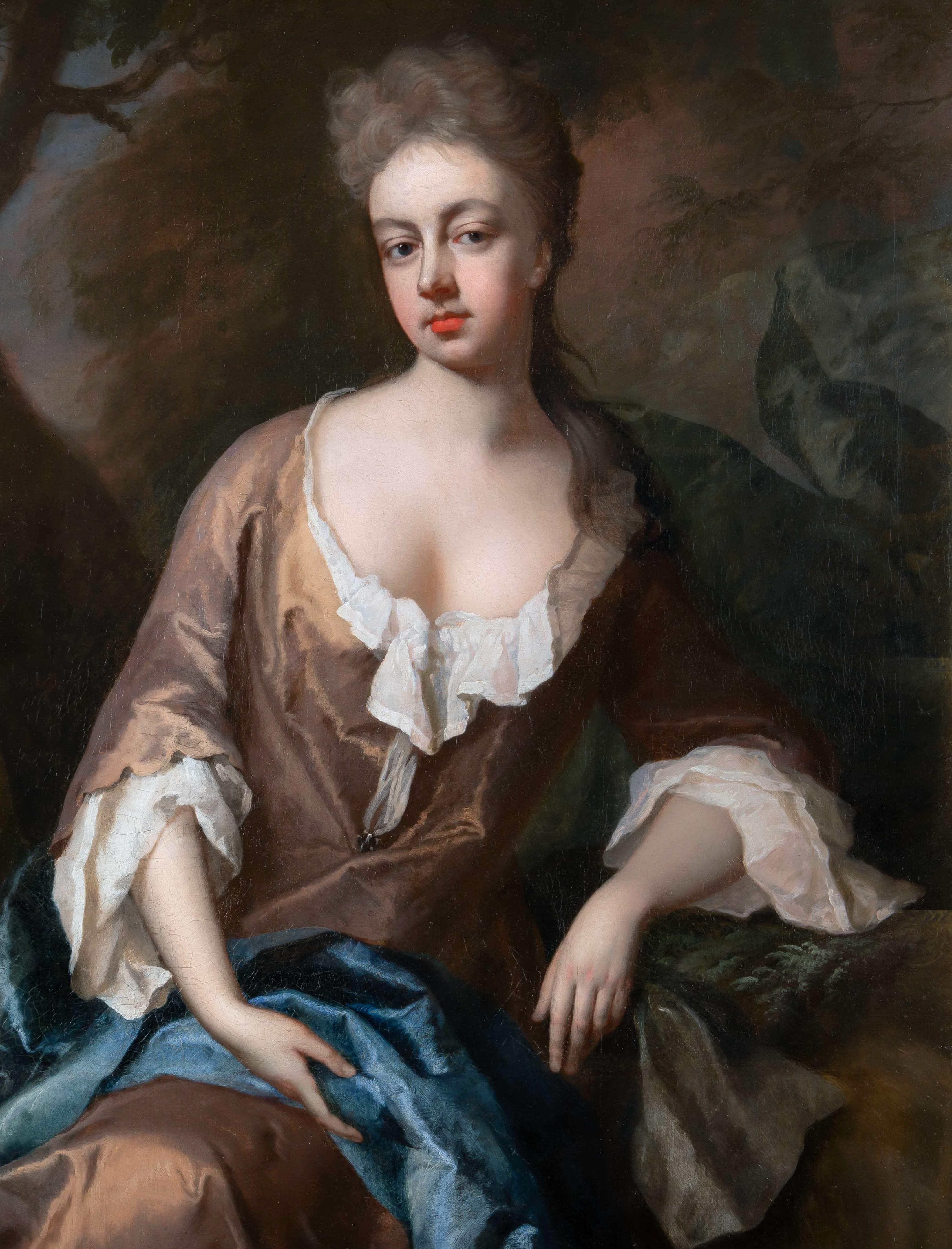 Ritratto di Lady Catherine Edwin (Montagu) in un bosco, 1697 ca. in vendita 4