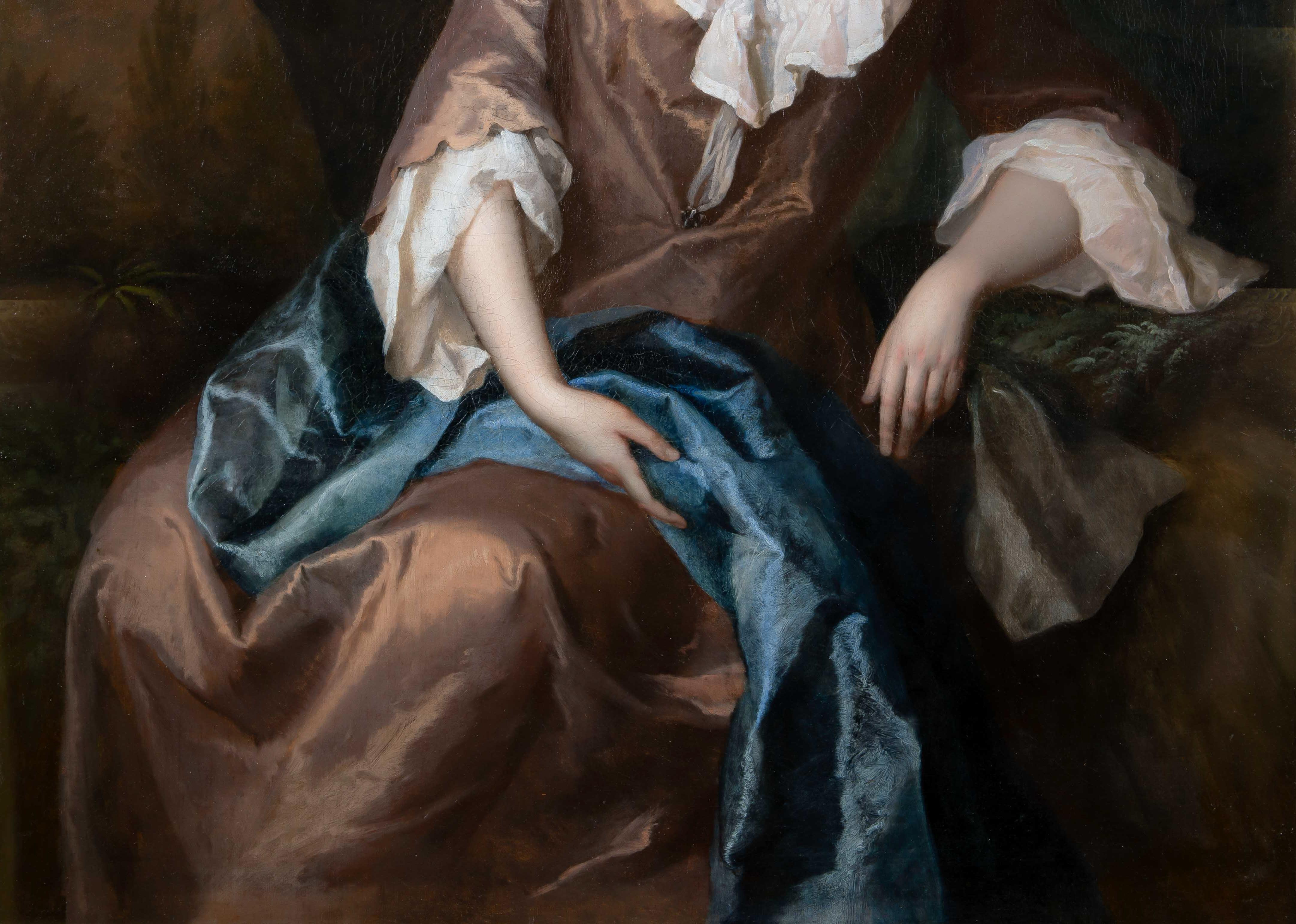 Ritratto di Lady Catherine Edwin (Montagu) in un bosco, 1697 ca. in vendita 6