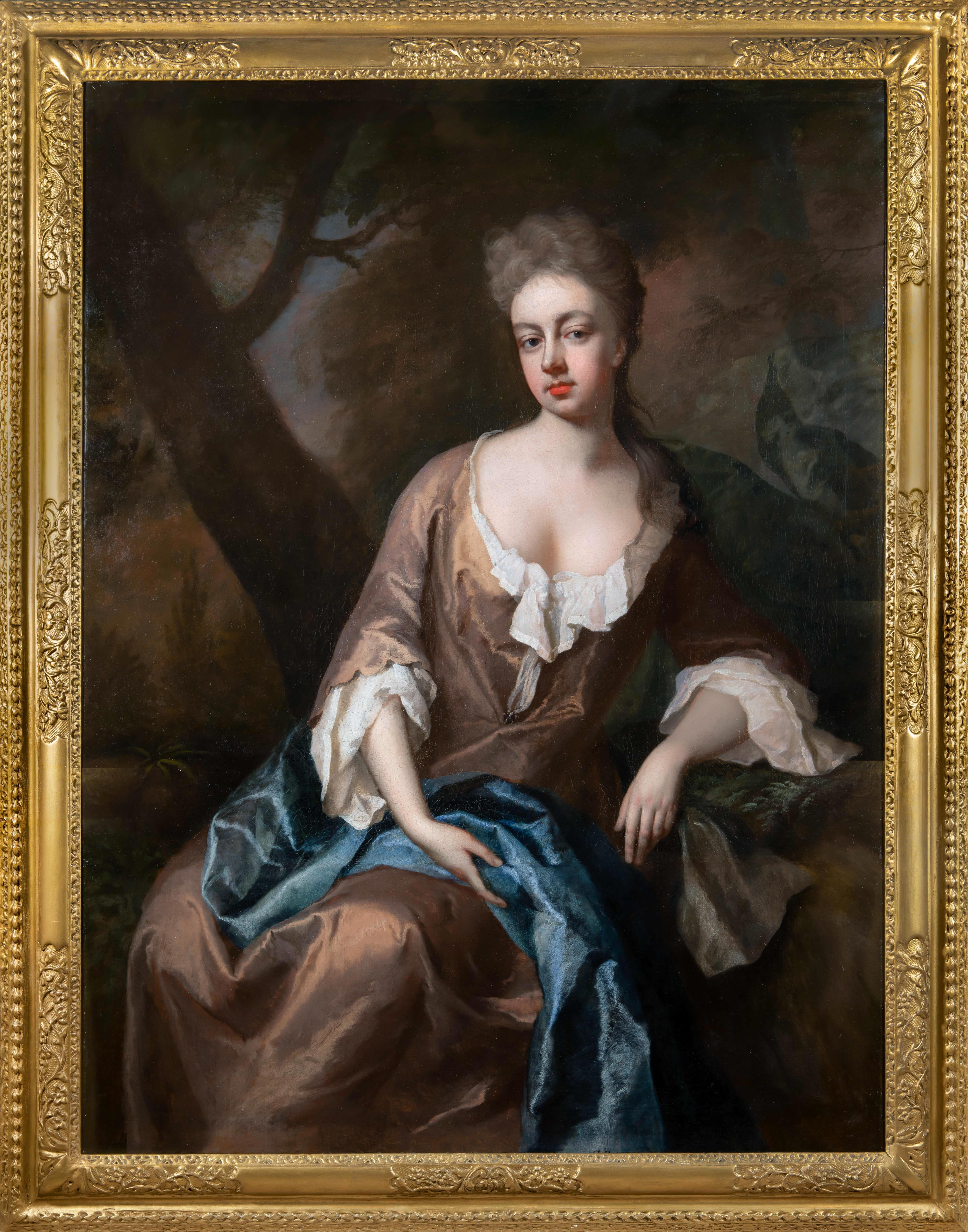 Ritratto di Lady Catherine Edwin (Montagu) in un bosco, 1697 ca. - Art Antichi maestri di Michael Dahl