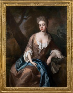 Portrait of Lady Catherine Edwin (Montagu) in a Woodland c.1697; Fine Provenance