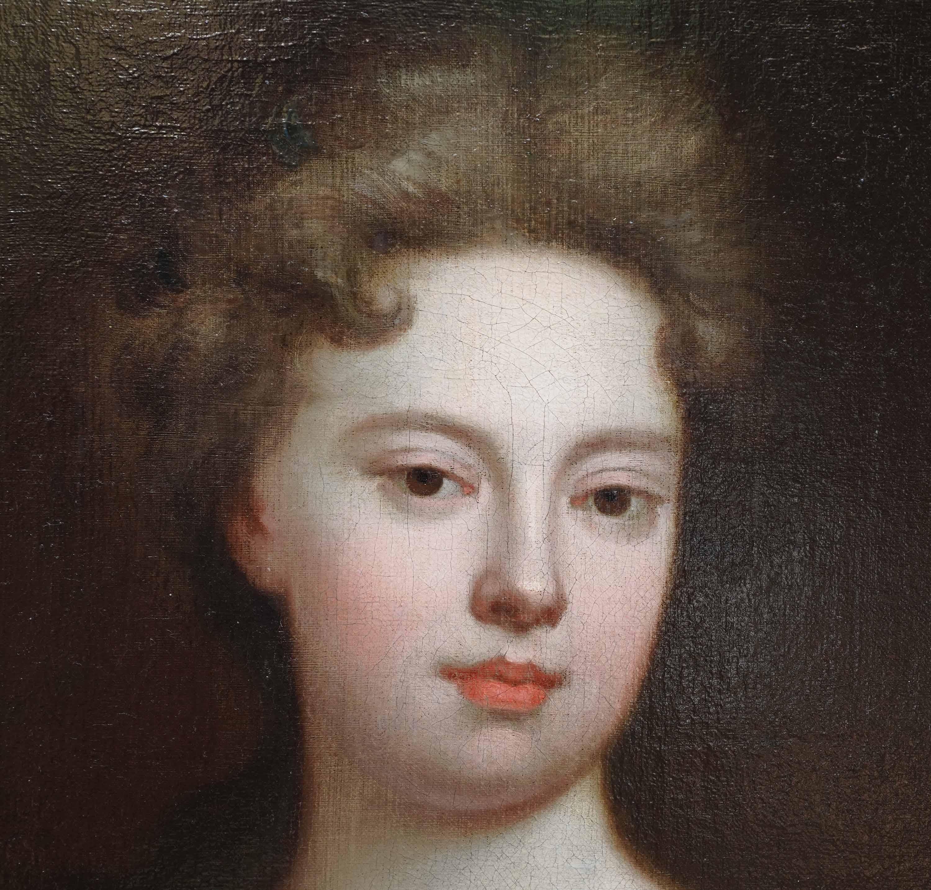 Este magnífico retrato al óleo del Viejo Maestro británico se atribuye al círculo del célebre artista Michael Dahl. Aunque nació en Suecia, Dahl vivió y trabajó la mayor parte de su vida en Inglaterra y pintó a numerosos aristócratas y miembros de
