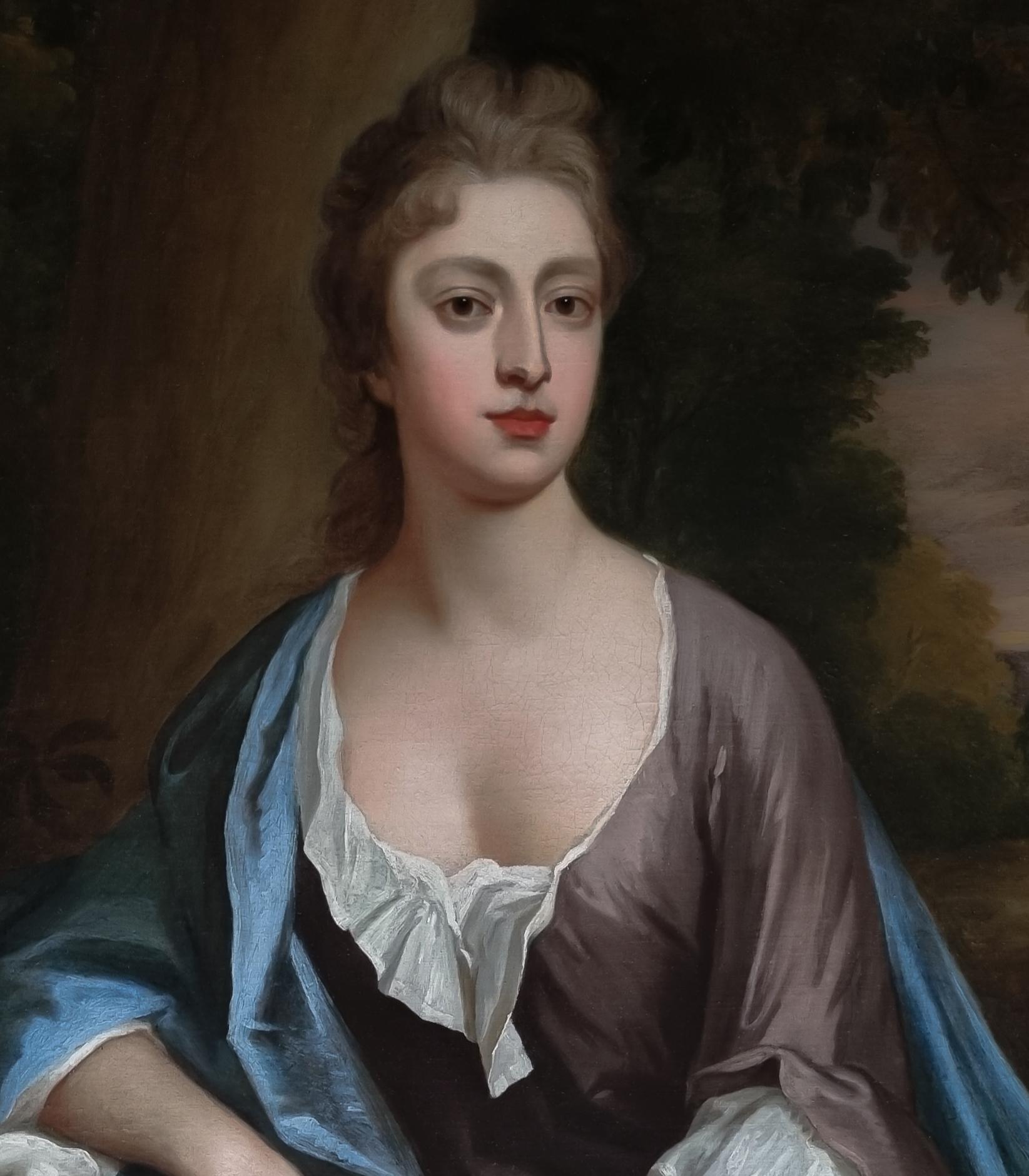 This elegant and graceful portrait, presented by Titan Fine Art, was painted by Michael Dahl, whom by 1700 was the most successful painter in England - second only to Godfrey Kneller; at his best he was capable of outperforming Kneller, Richardson,