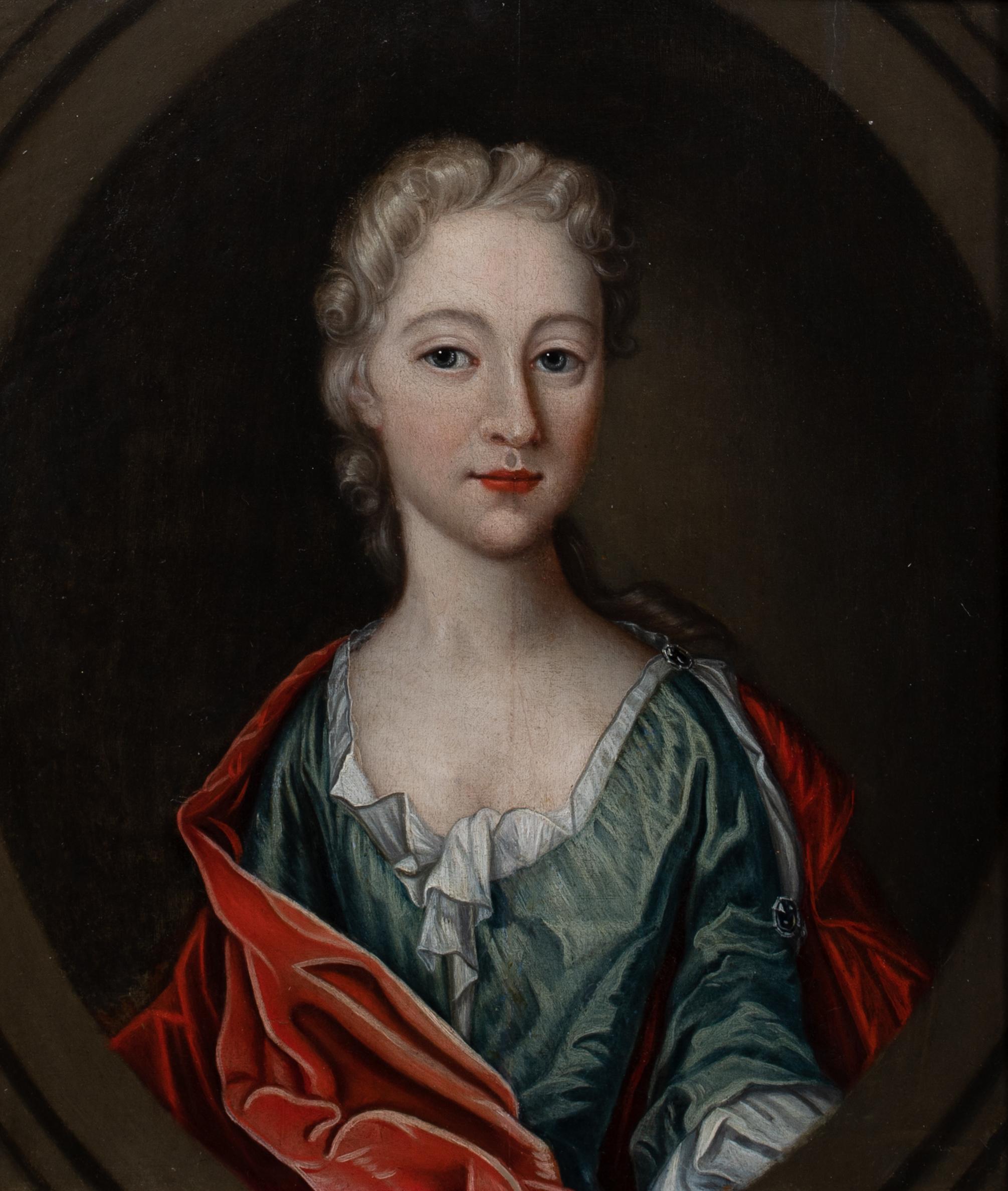 Porträt von Suzanne-Henriette de Lorrain-Elbeuf Herzogin von Mantoue-Gonzague (1686-1710)

Kreis von Michael Dahl (1659-1743)

Porträt aus dem frühen 18. Jahrhundert, identifiziert als Suzanne-Henriette de Lorrain-Elbeuf, Herzogin von