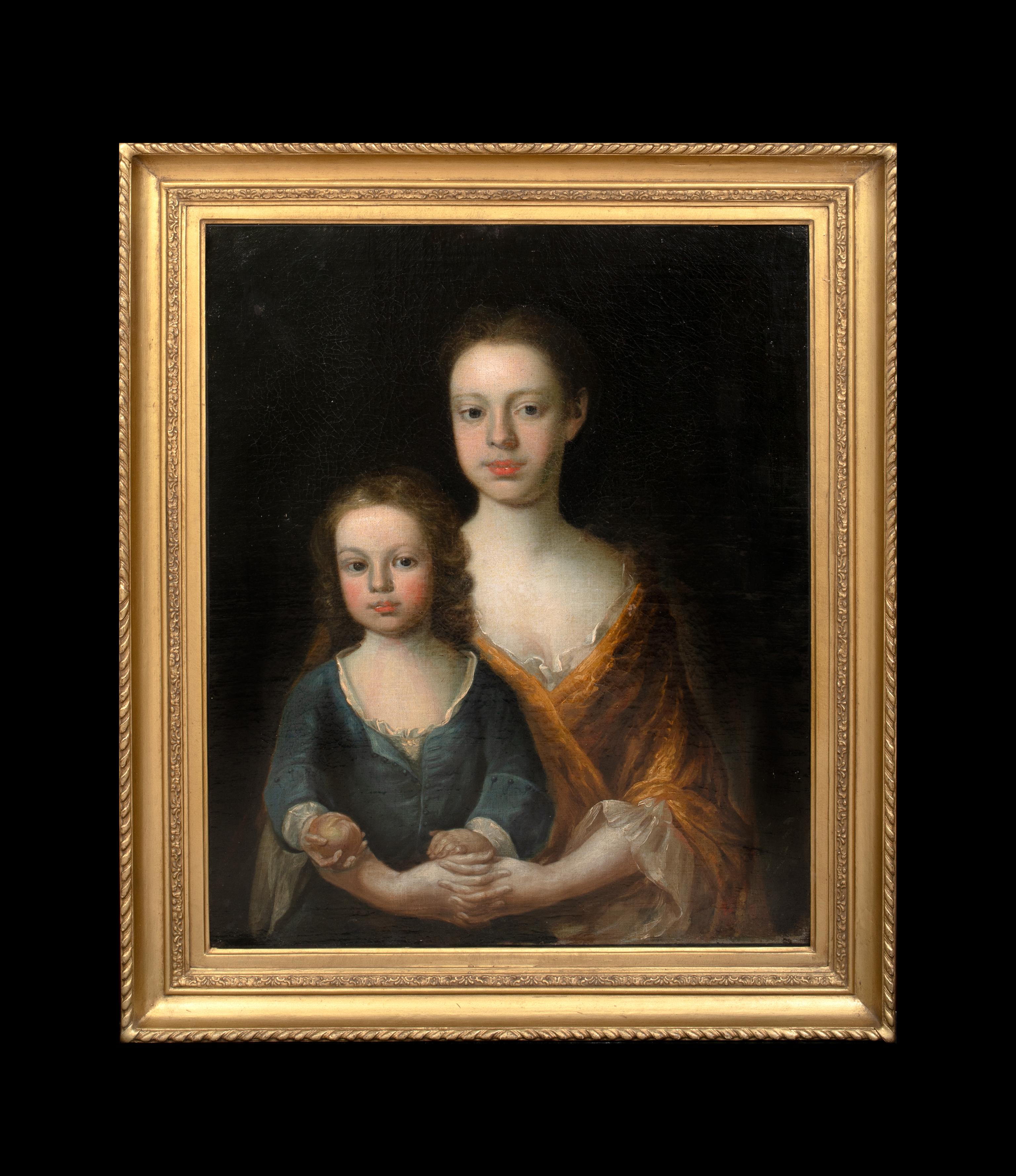 Portrait Of The Russell Sisters, 17th Century Studio of Michael DAHL (1659-1745) - Painting by Michael Dahl
