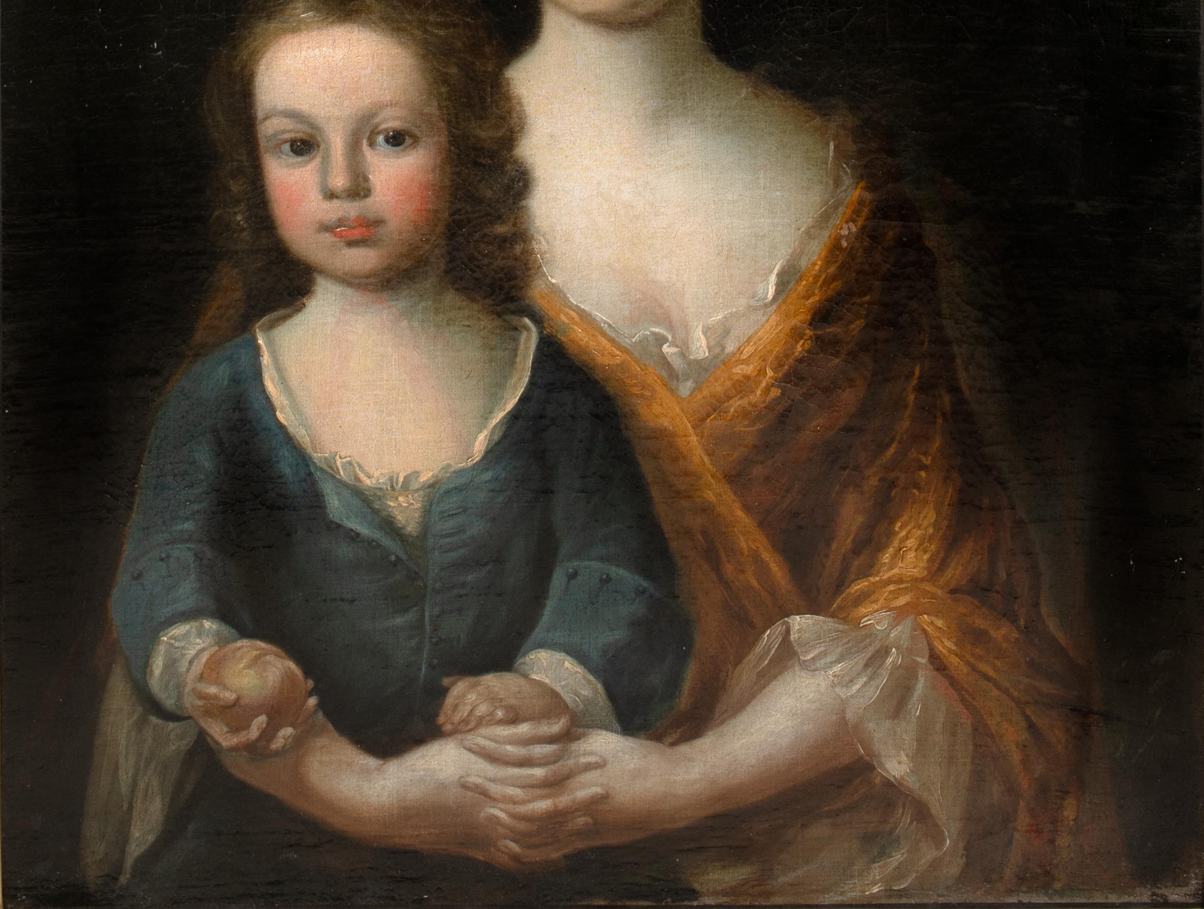 Portrait Of The Russell Sisters, 17th Century Studio of Michael DAHL (1659-1745) For Sale 2