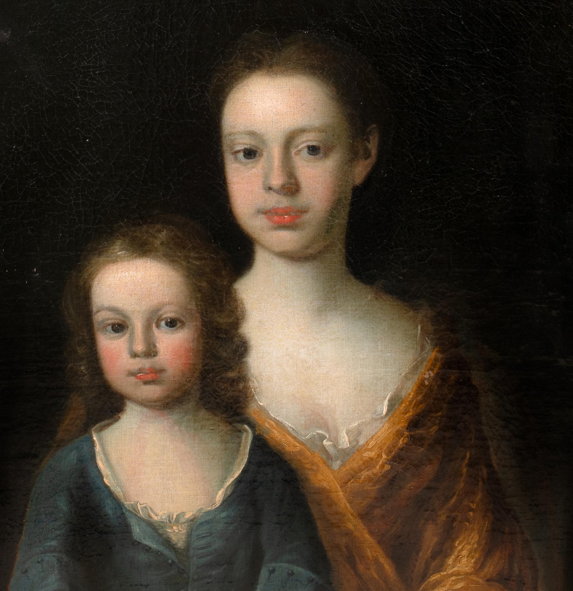 Portrait Of The Russell Sisters, 17th Century Studio of Michael DAHL (1659-1745) For Sale 3