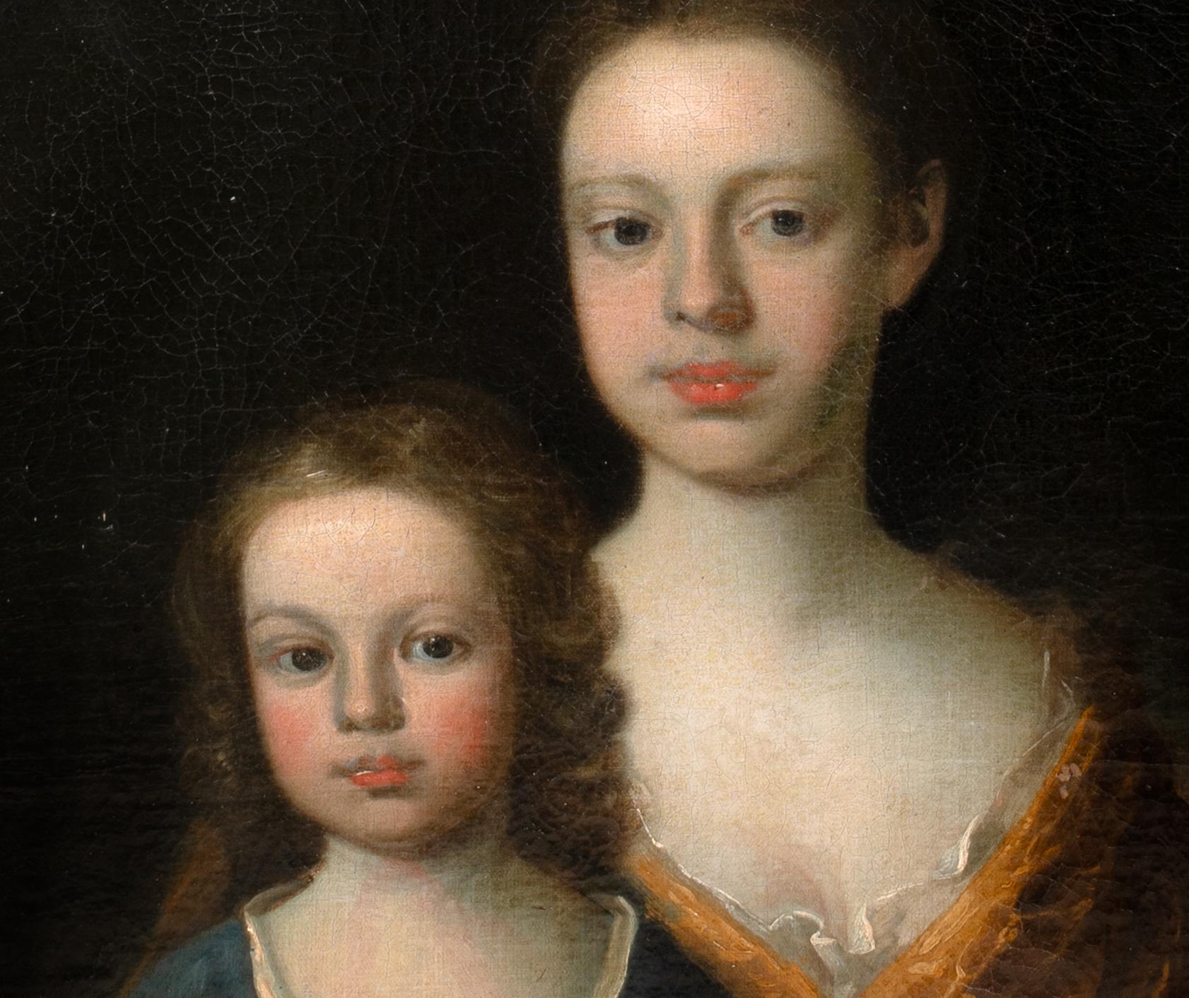 Portrait Of The Russell Sisters, 17th Century Studio of Michael DAHL (1659-1745) For Sale 5