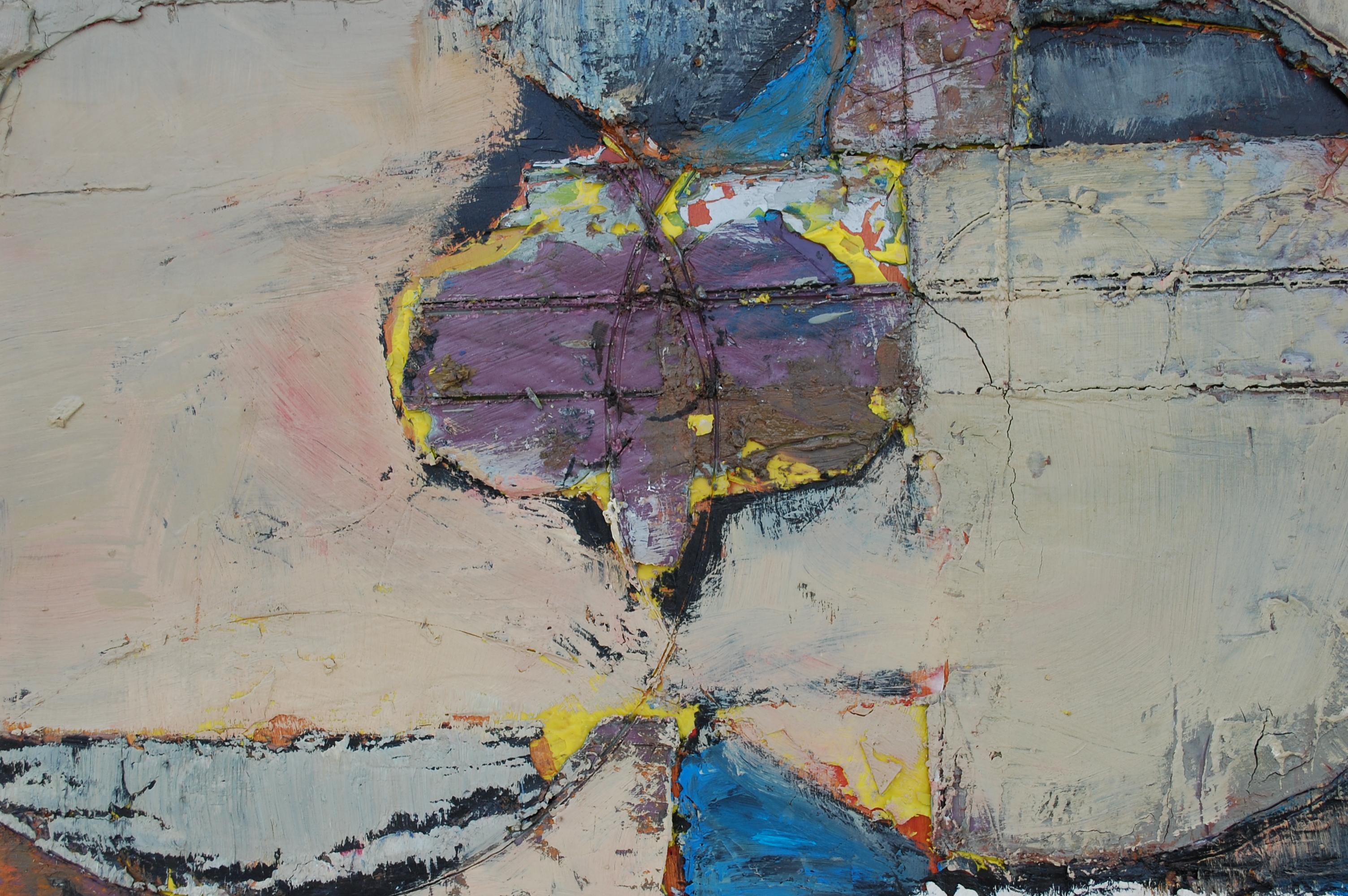 Senza titolo n. 63  Composizione astratta Tecnica mista - Abstract Painting Grigio di Michael David