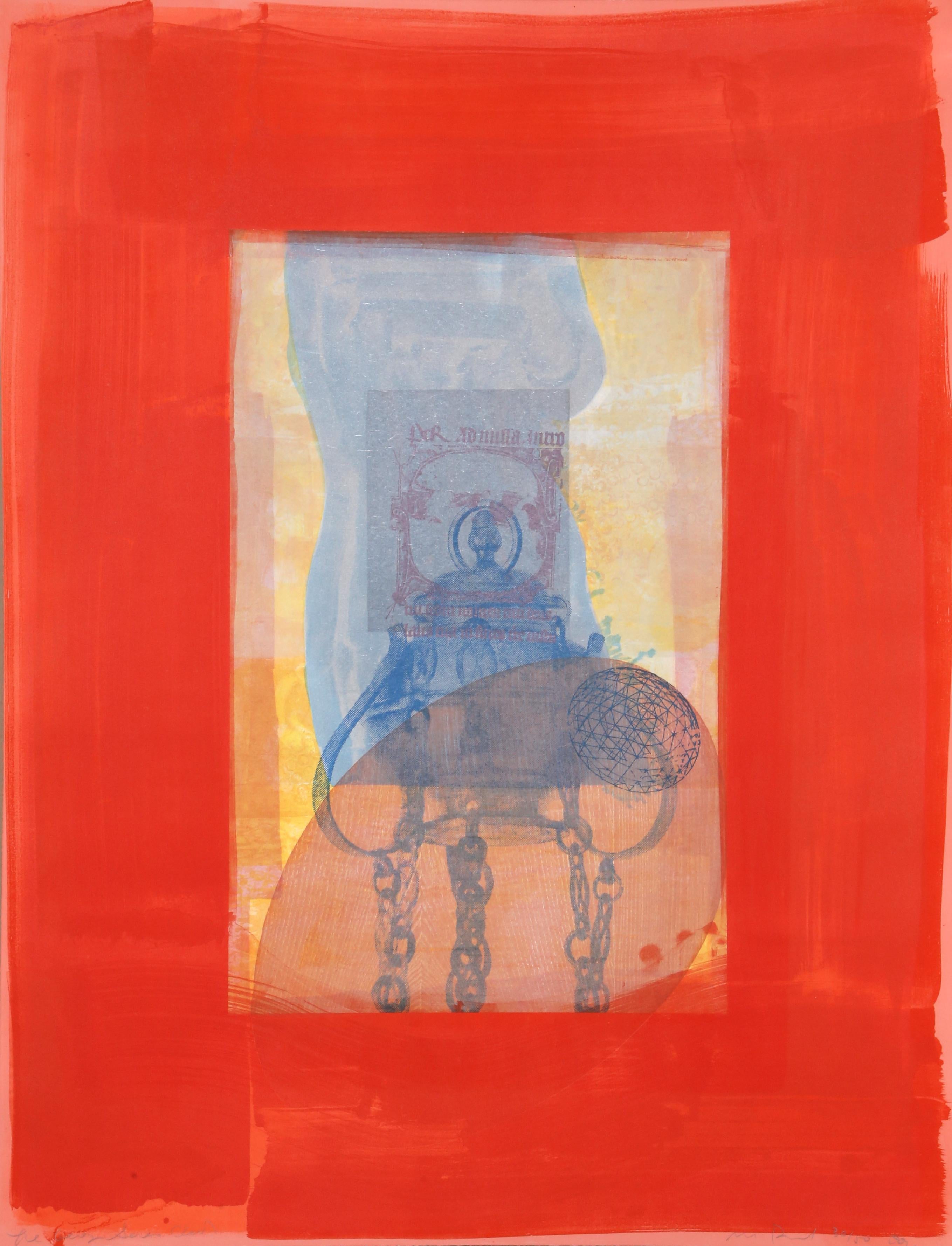Artist: Michael David, American (1954 - )
Title: Red from the Being Series
Year: 1991
Medium: Lithograph, signed and numbered in pencil
Edition: 50
Size: 46 x 35 in. (116.84 x 88.9 cm)

