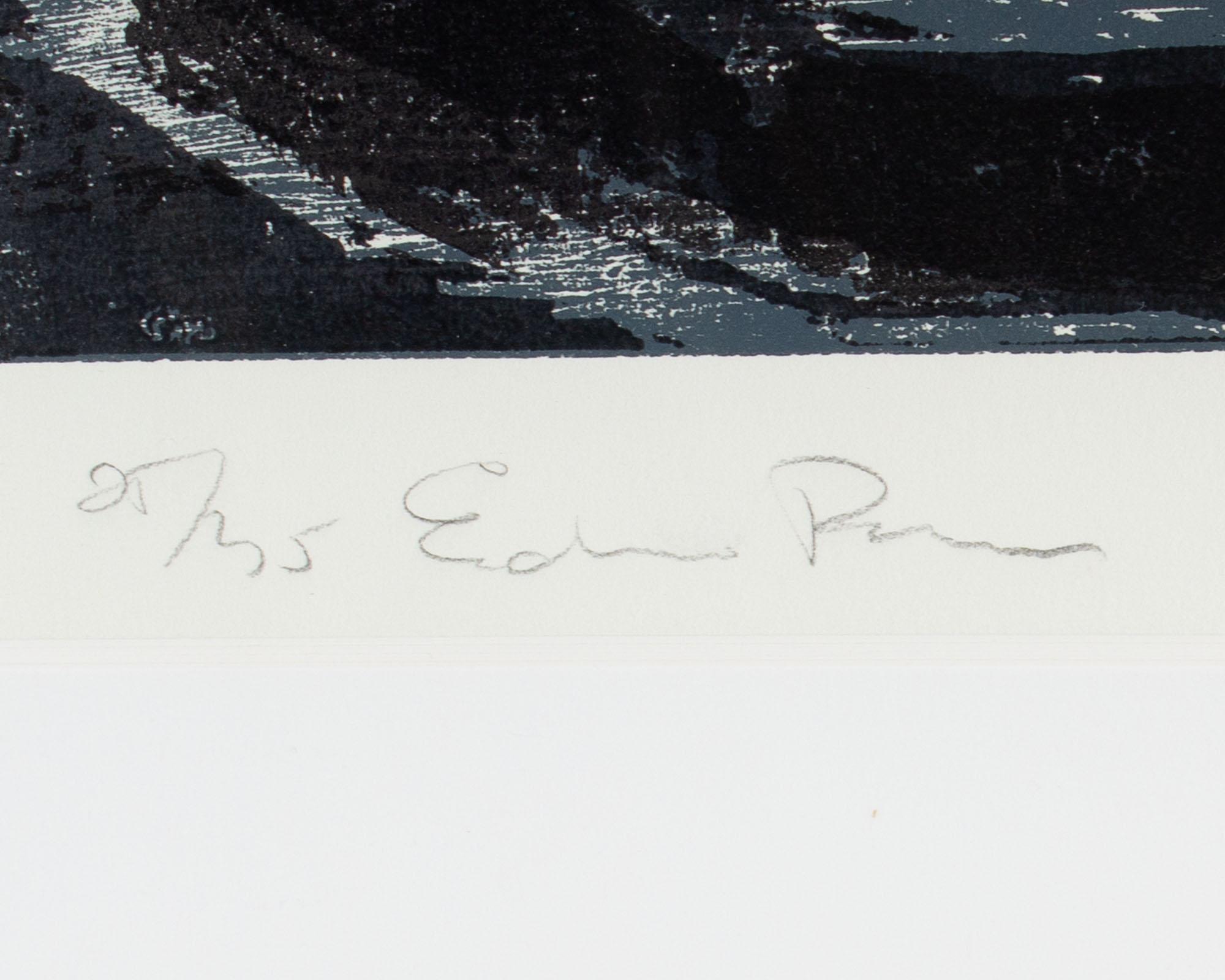 Lithographie abstraite signée par David David en 1985 à Echo Park  Bon état - En vente à Indianapolis, IN