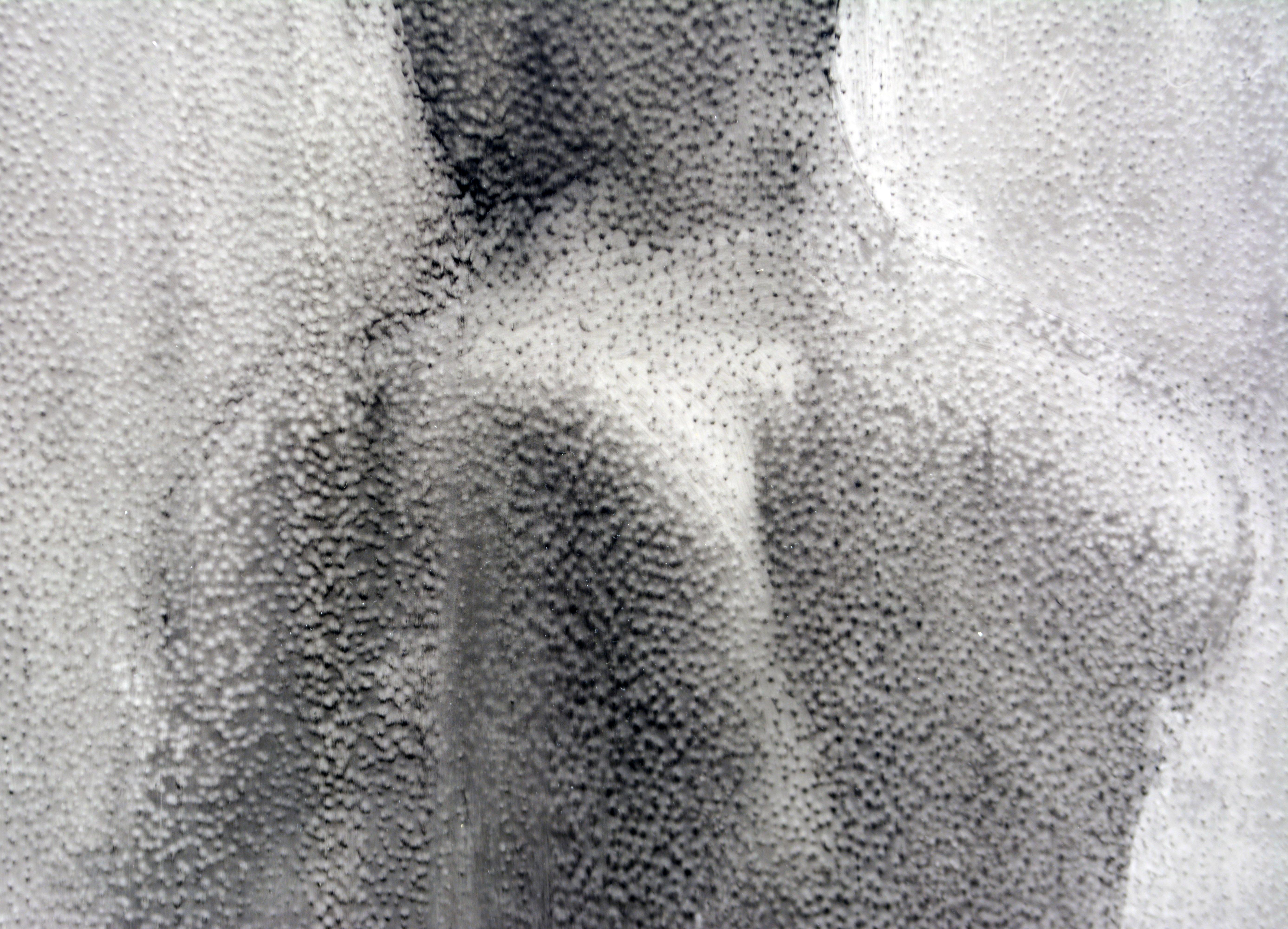 Michael David US b. 1954 « Small Shower III » Photo Based Ink on Mylar Male Nude en vente 2