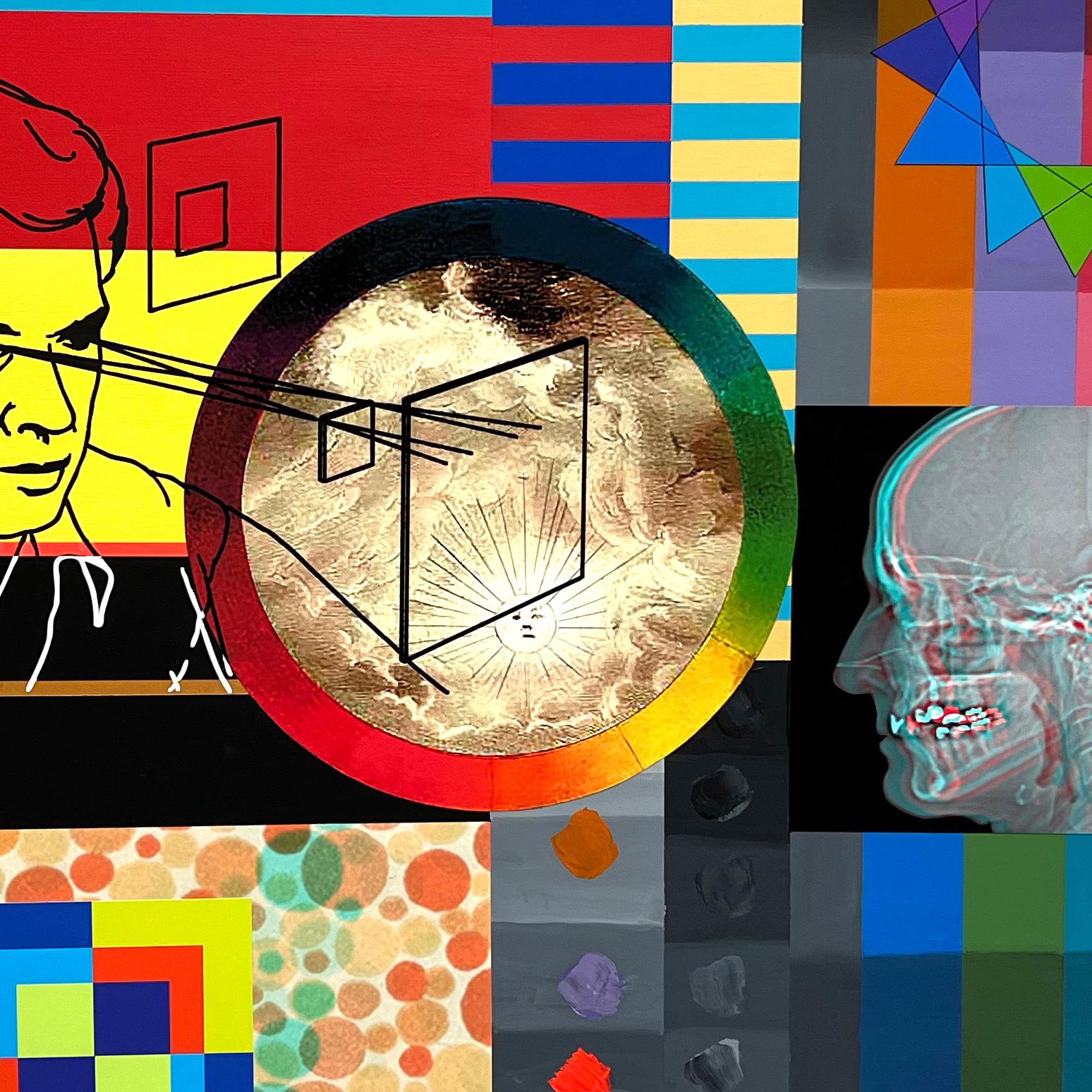contemporary collage colour