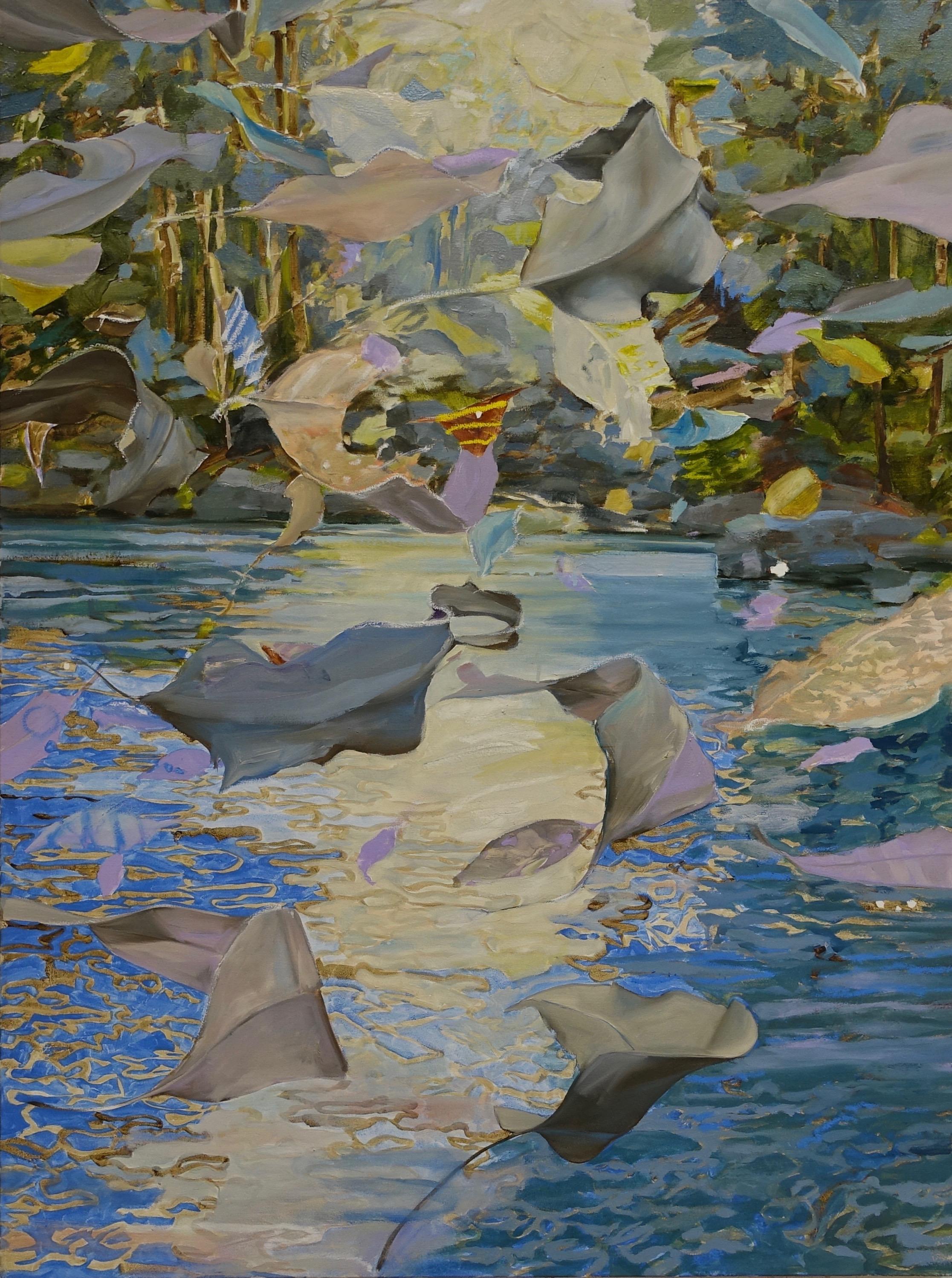Michael Davis Figurative Painting - Air Over Water ll