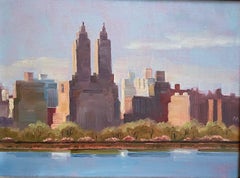El Dorado Across the Reservoir, original impressionist NYC landscape