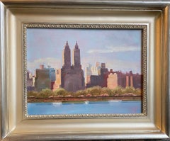 El Dorado Across the Reservoir, original impressionist NYC landscape