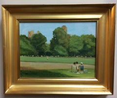 Summer in Central Park, New York City, original impressionist landscape