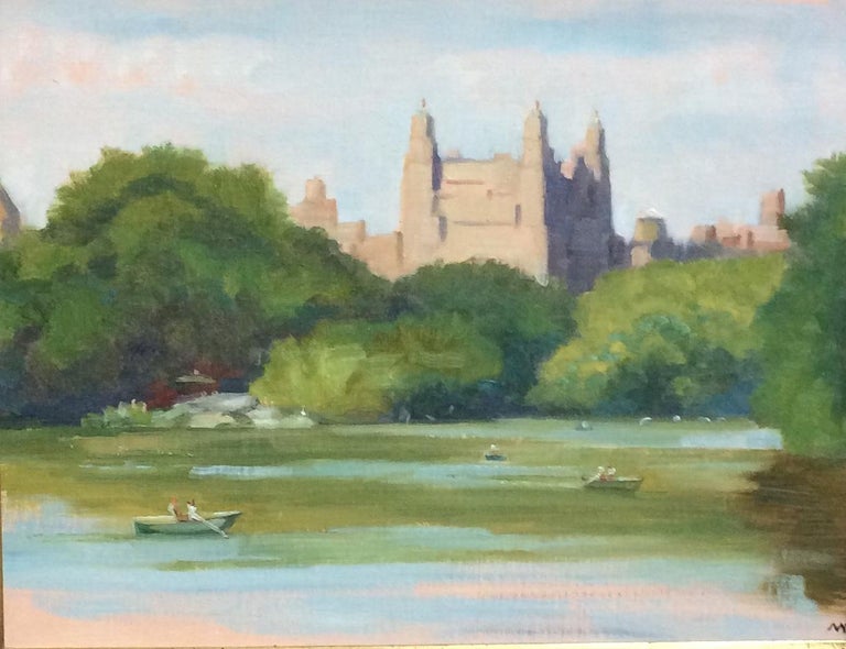 Michael Davis The Lake and the Beresford, New York City, original