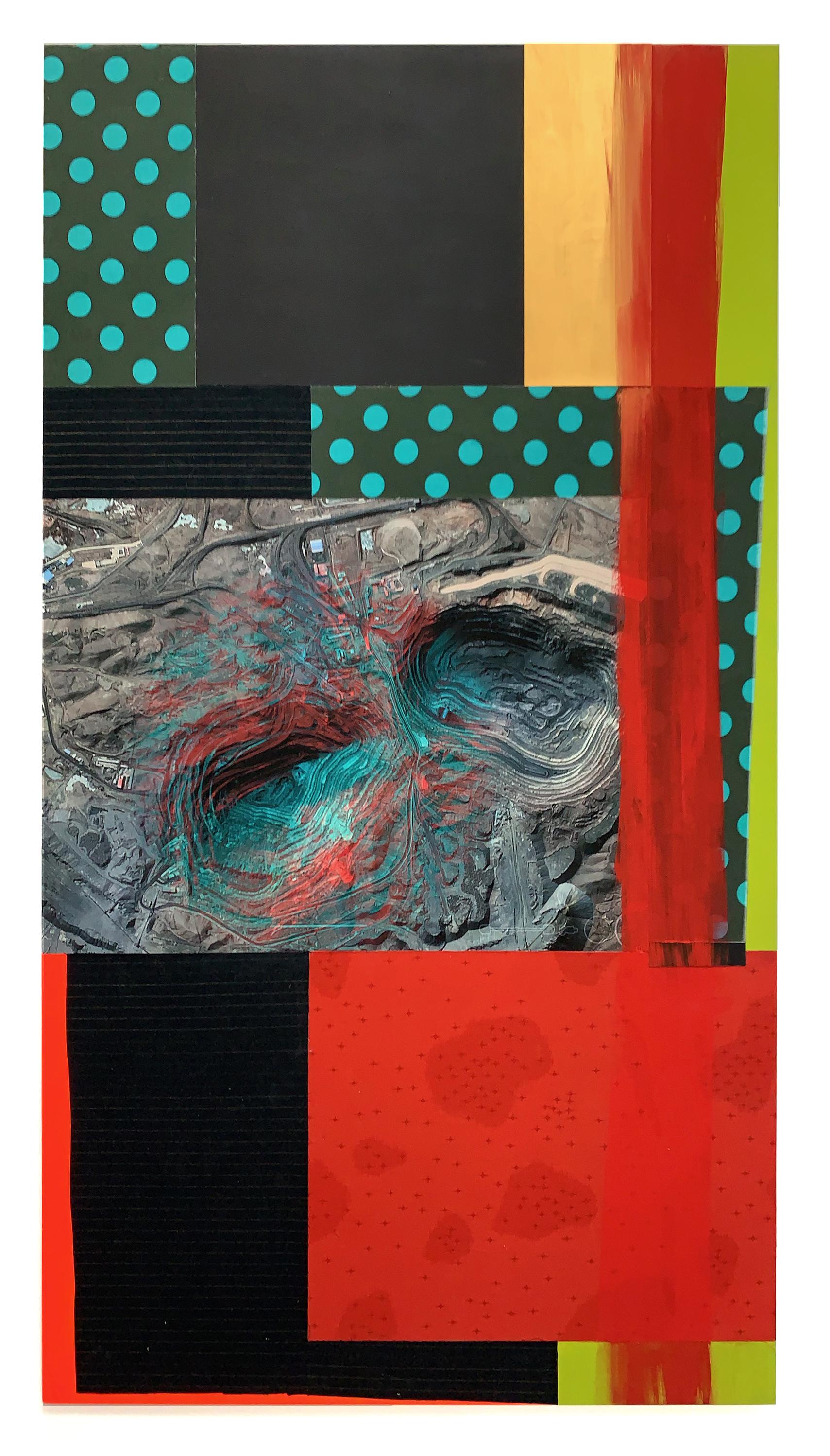 Michael Davis Abstract Sculpture - Bayan Mine, China abstract print