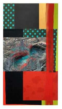 Bayan Mine, China abstract print
