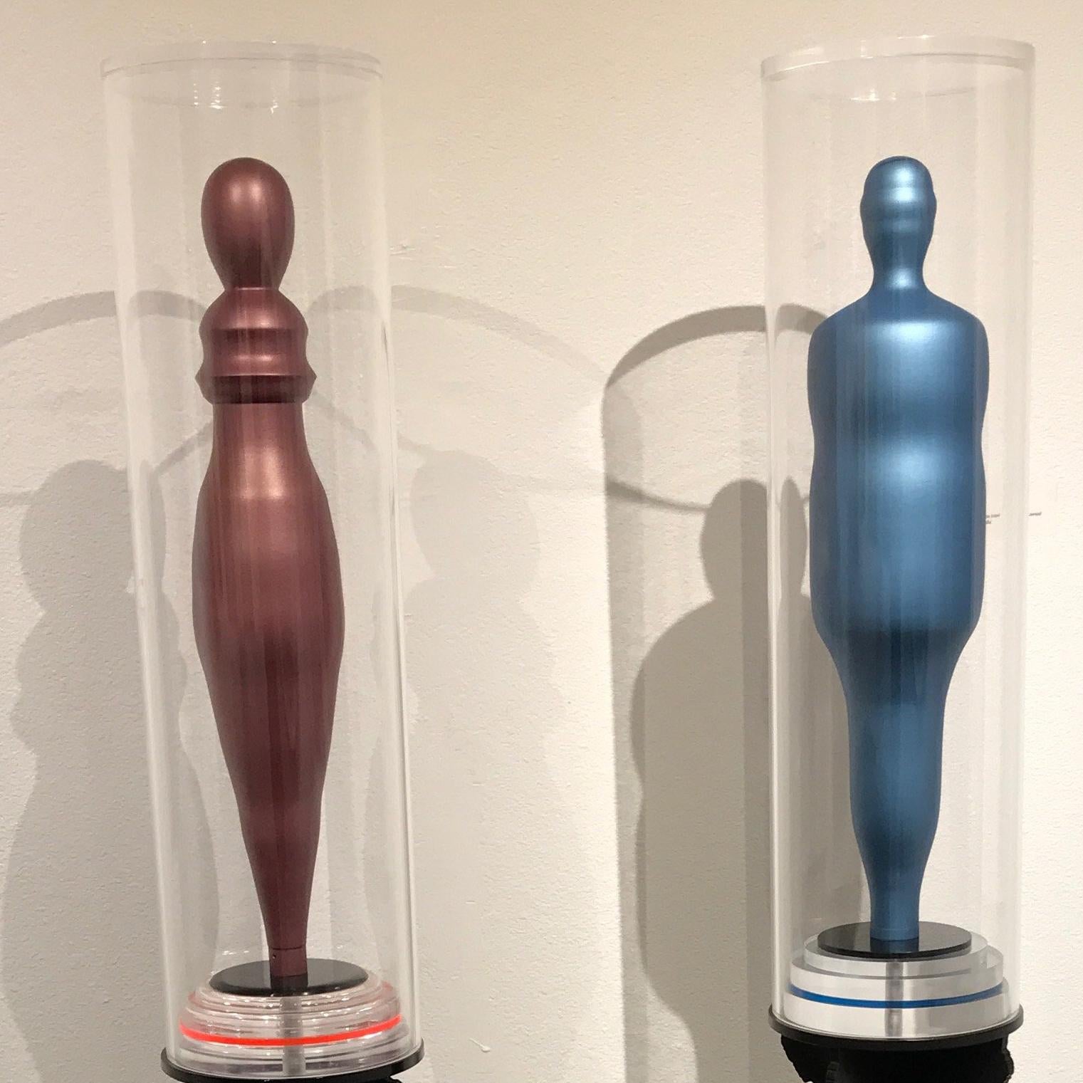 Blue Boy and Pinky - Contemporary Sculpture by Michael Davis