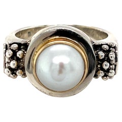 Michael Dawkins Freshwater Pearl Ring in 14K Gold/Sterling Silver